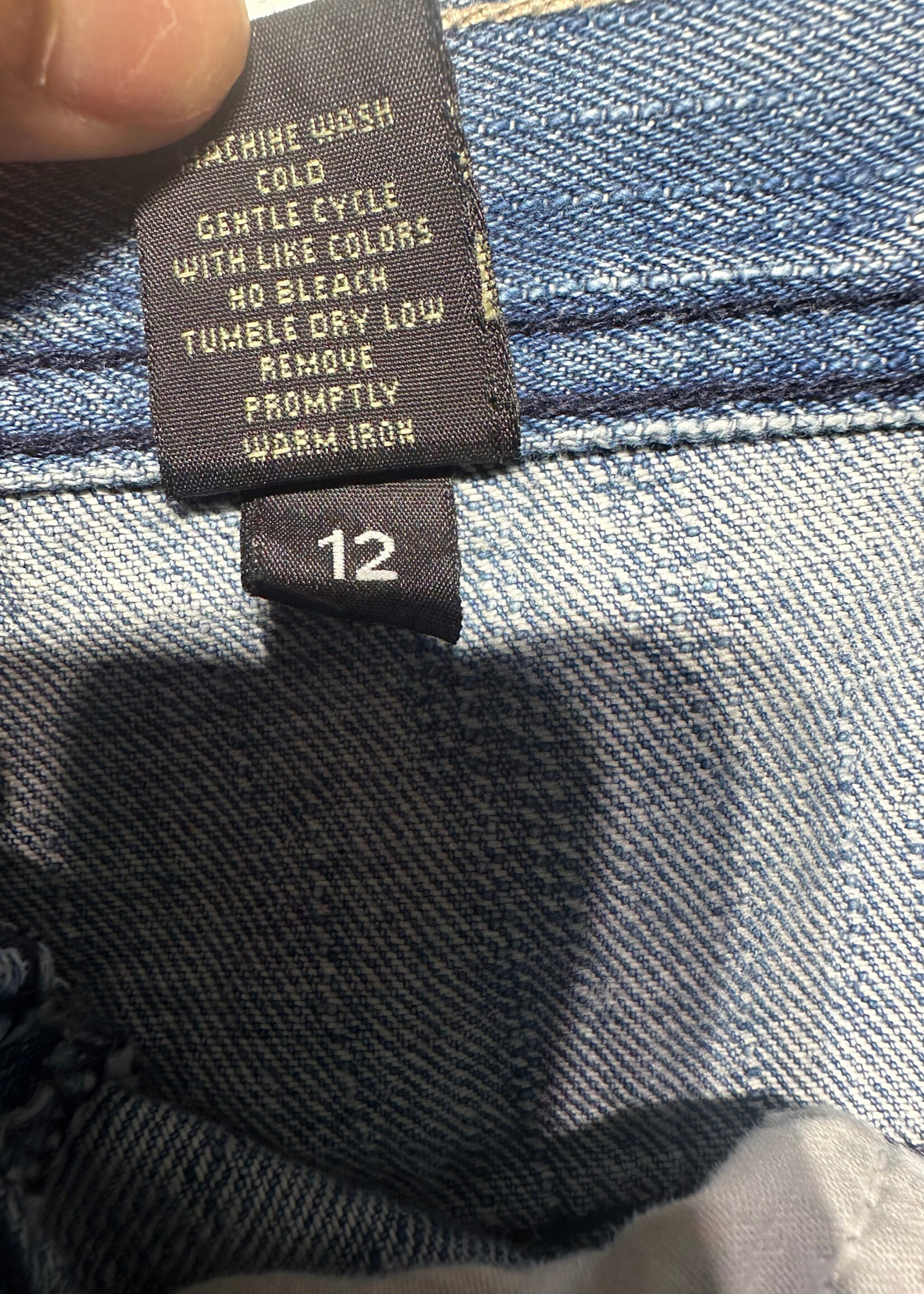 Akademiks Light Wash Stitched Baggy Jean Masc 34