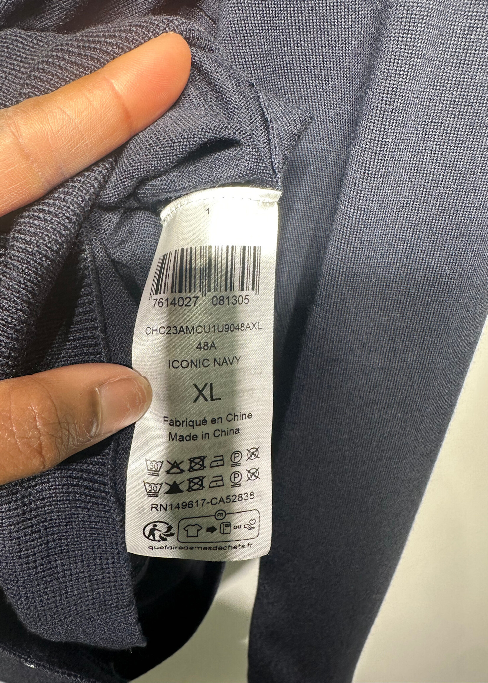 CHLOE BLUE CARDIGAN TOP XL