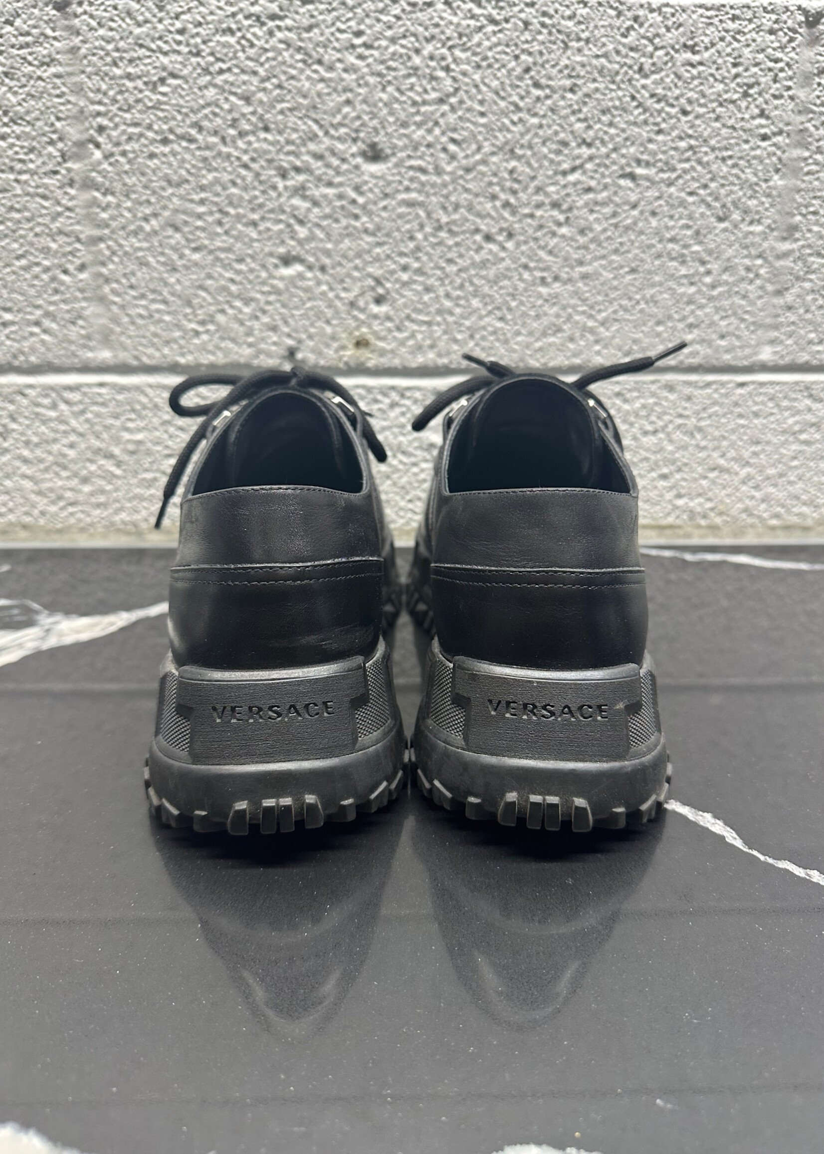 Versace Black Derbies Masc 42/9