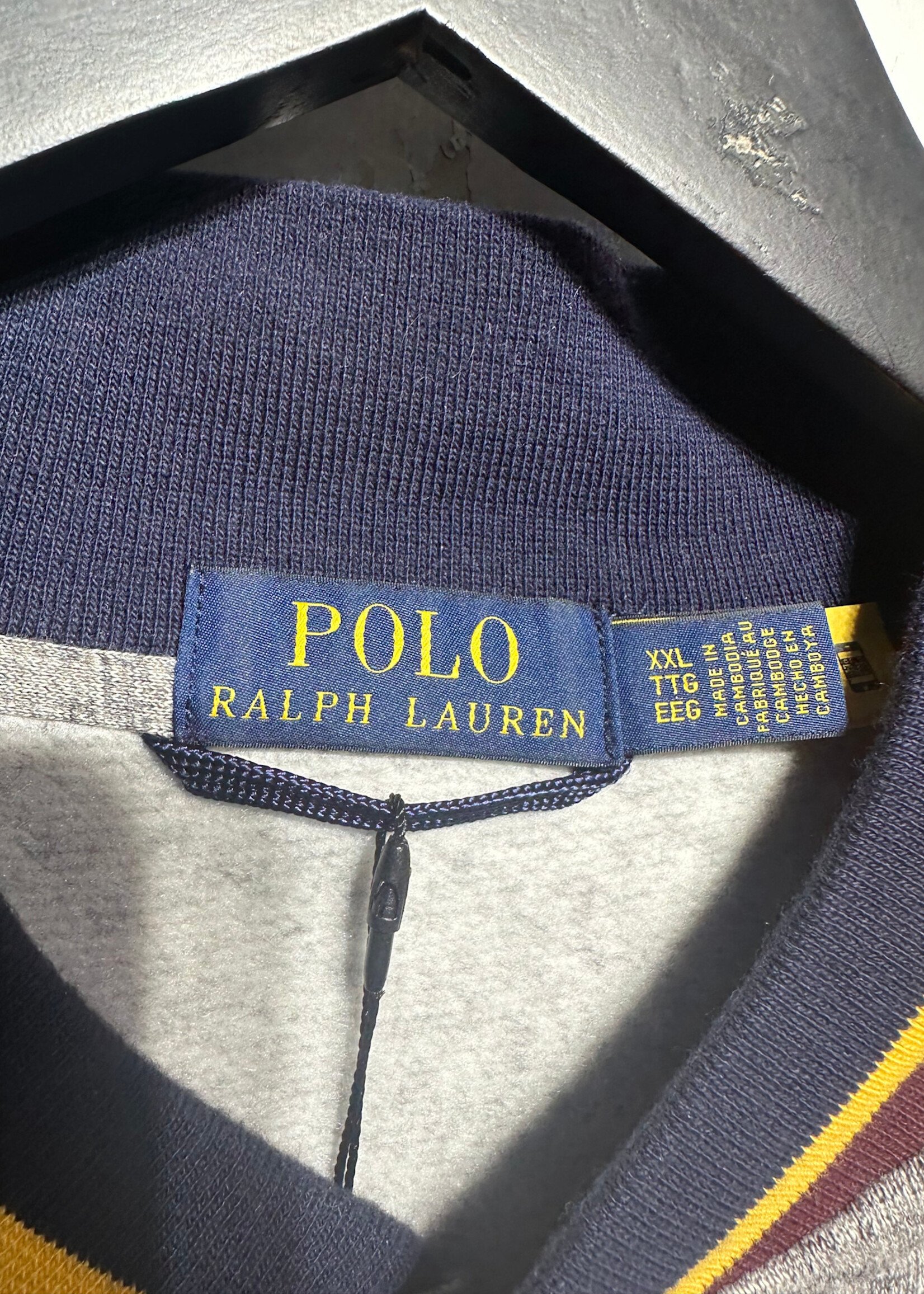 Polo Blue/Grey Baseball Jacket 2XL