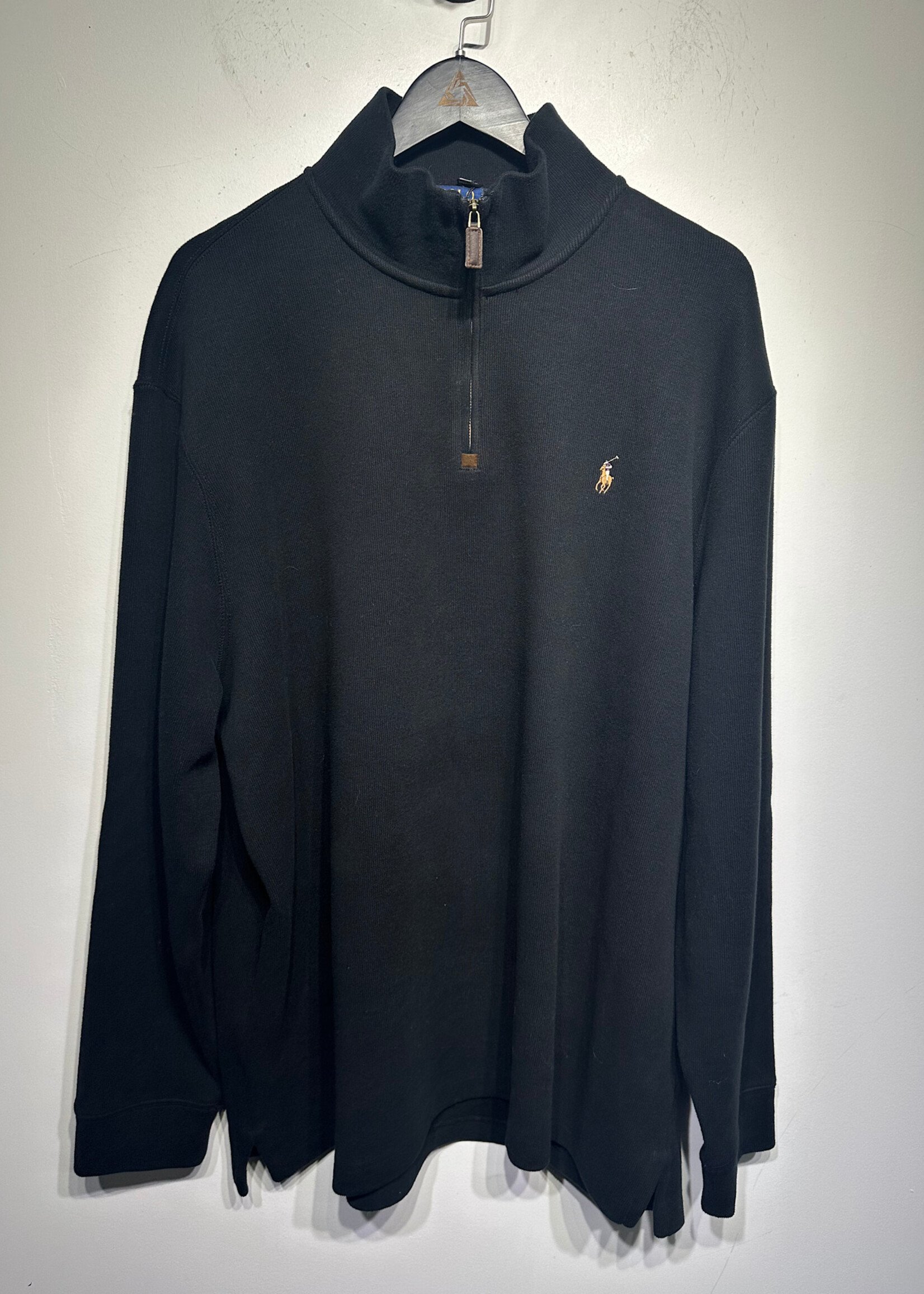 Polo Black Quarter Zip Sweater 2XL