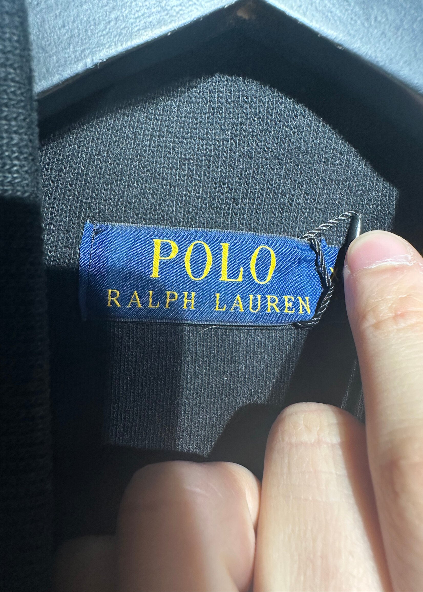 Polo Black Quarter Zip Sweater 2XL