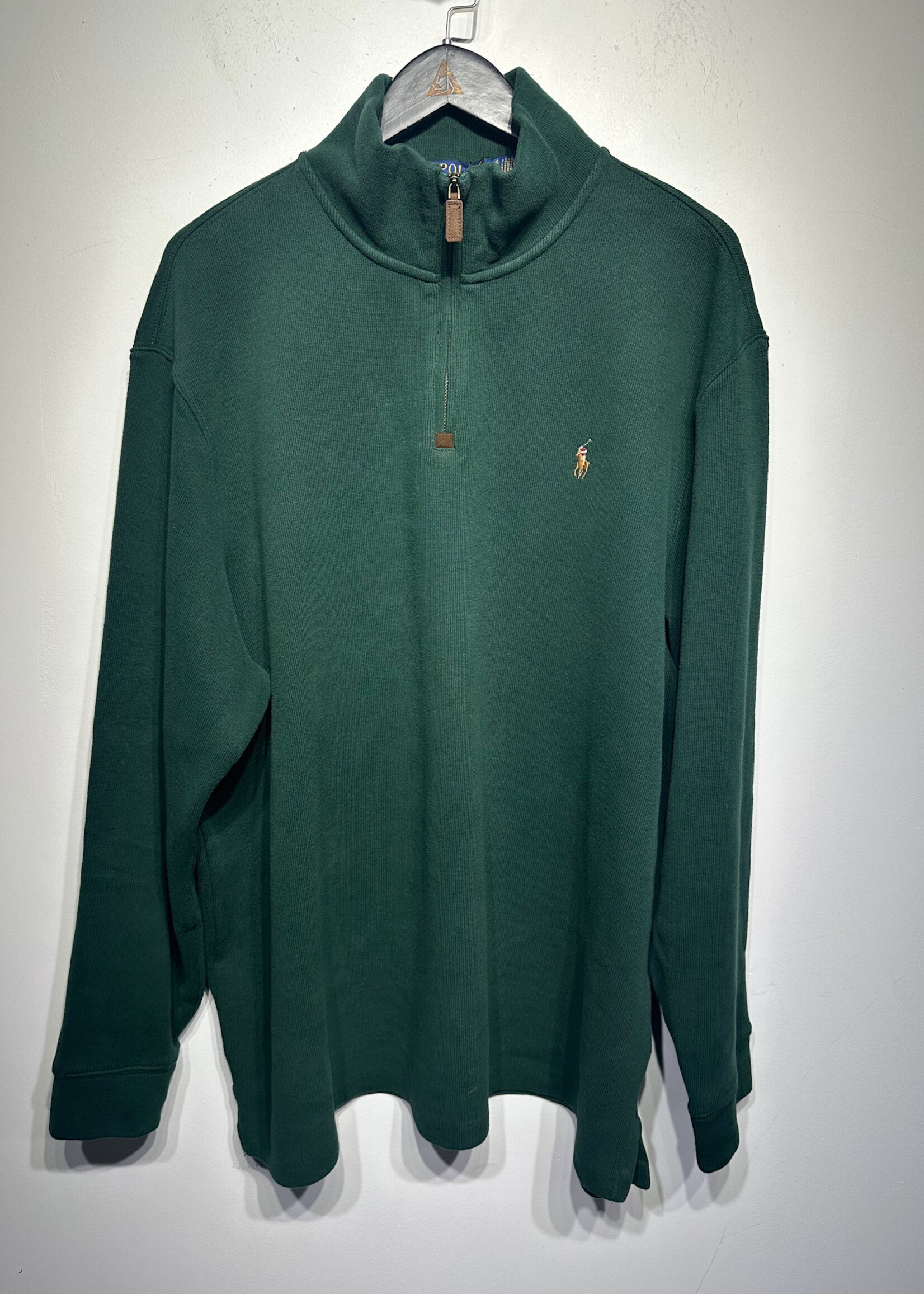 Polo Green Quarter Zip Sweater 2XL