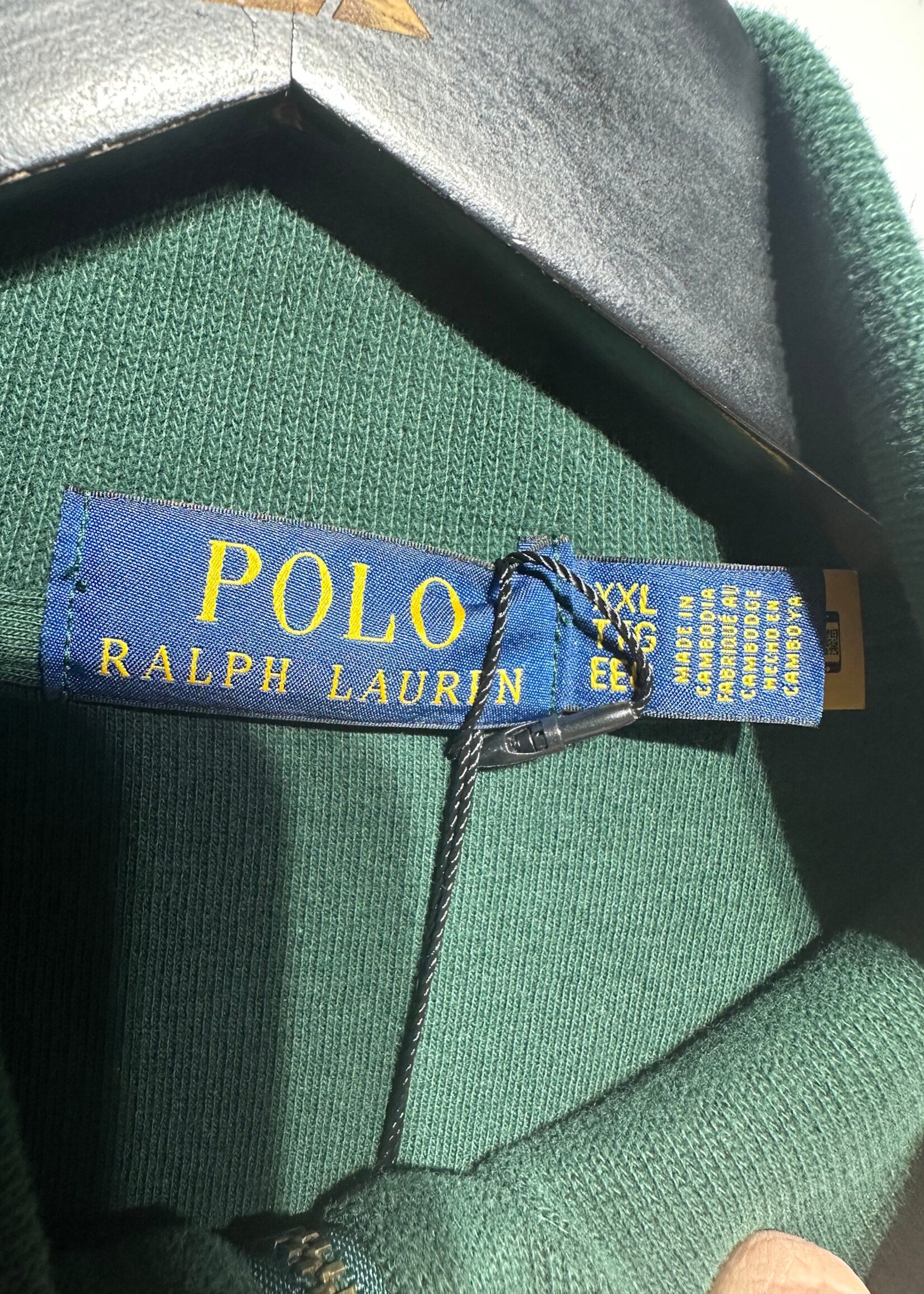 Polo Green Quarter Zip Sweater 2XL