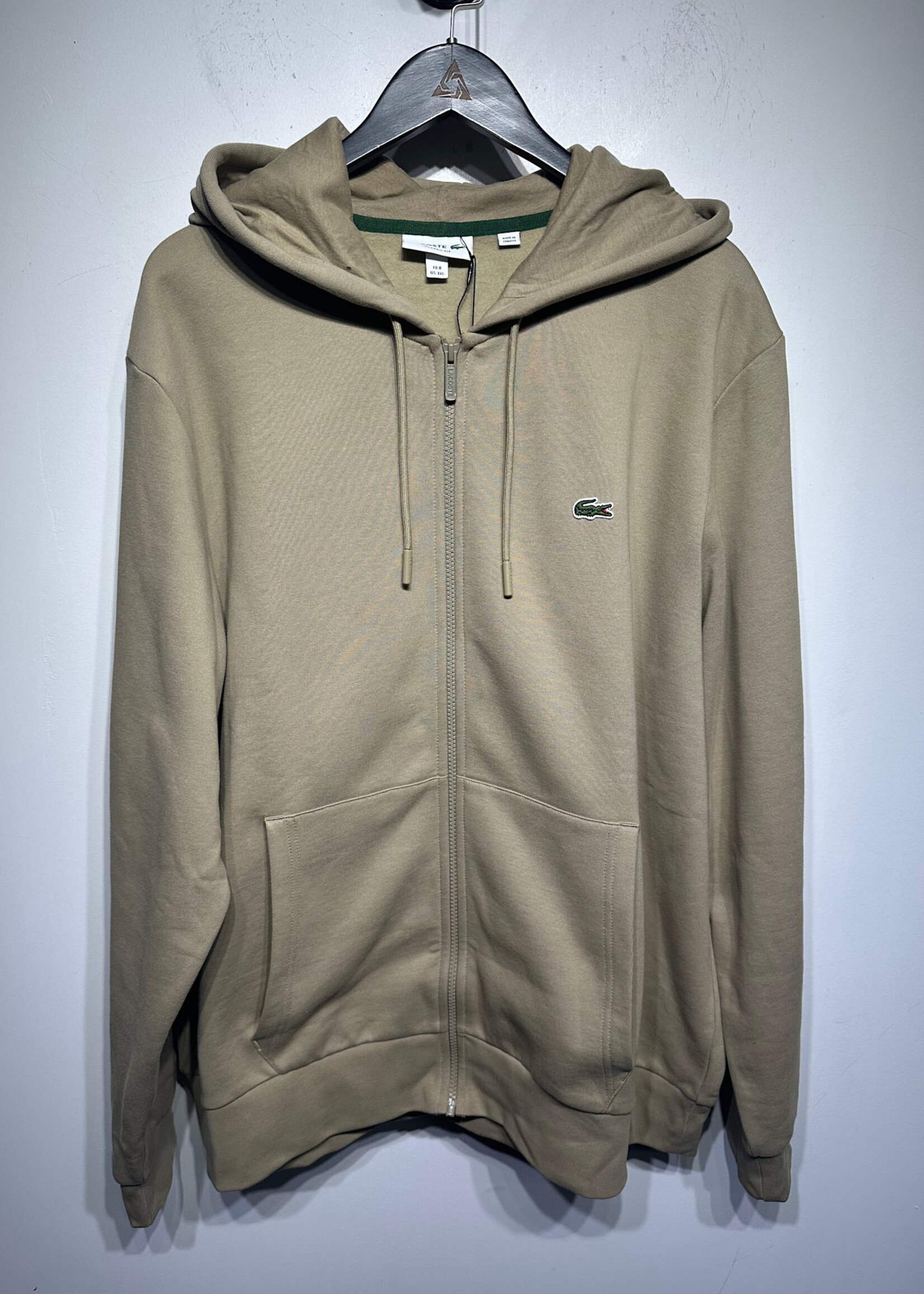 Lacoste Khaki Zip Up 3XL
