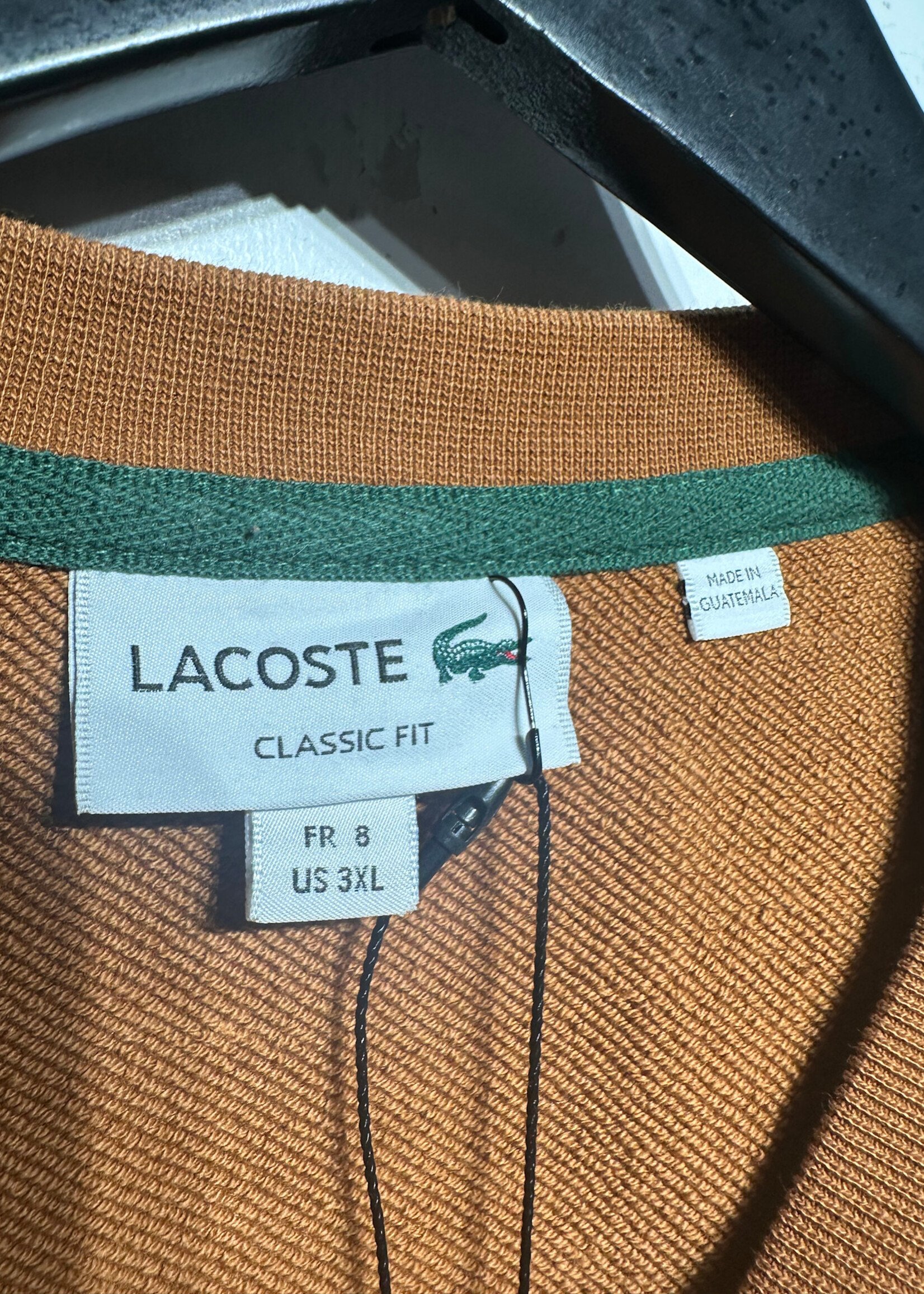 Lacoste Orange Crewneck 3XL