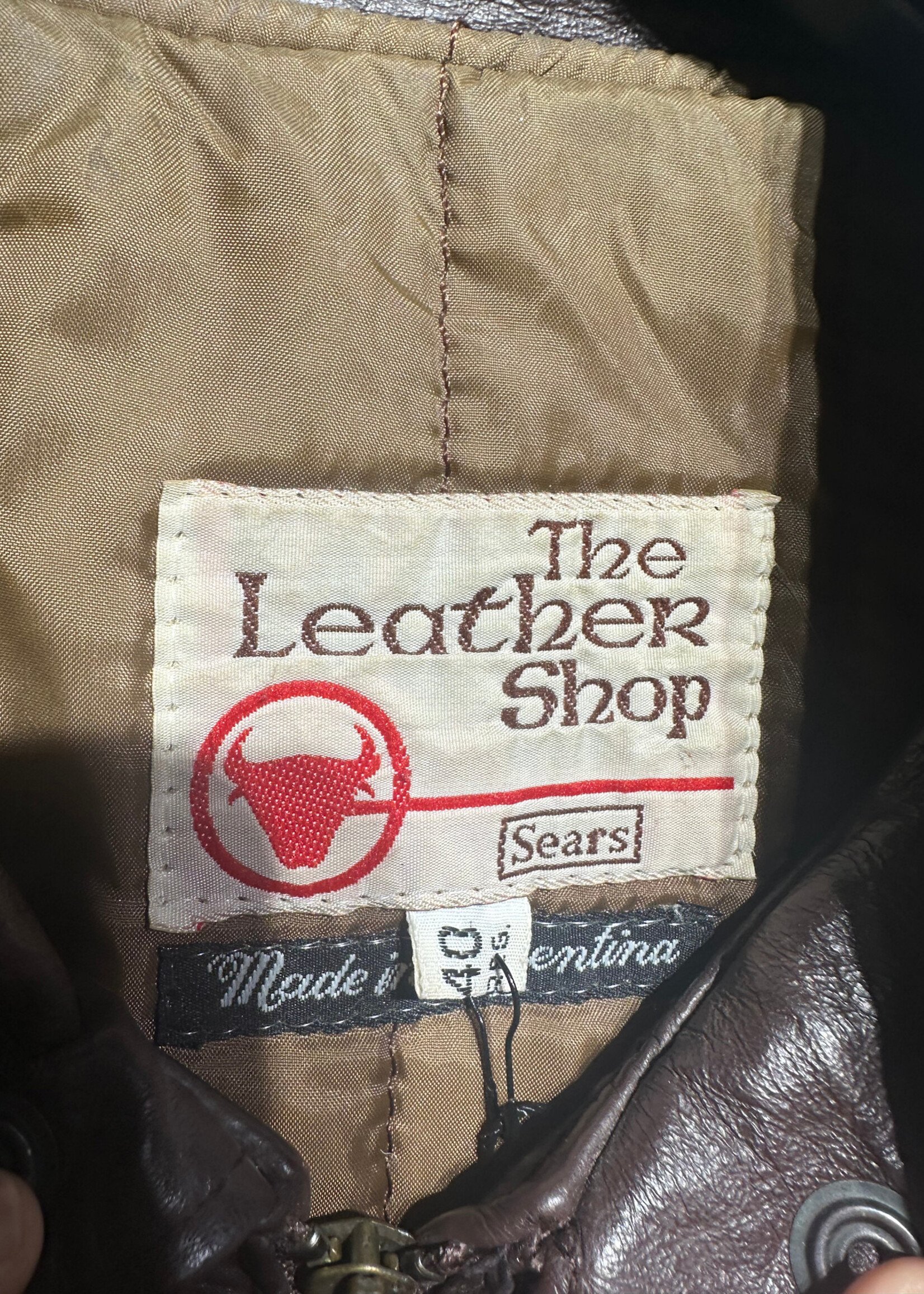 The Leather Shop Brown Leather Jacket Masc M