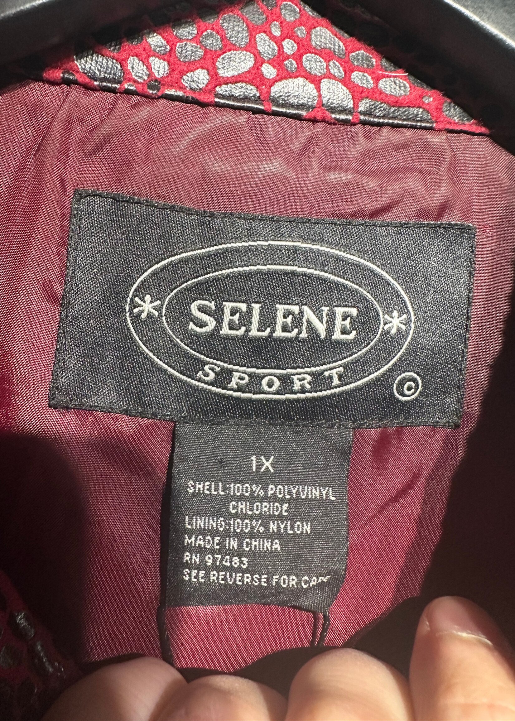 Selene Sport Red Snack Skin Pattern Jacket XL