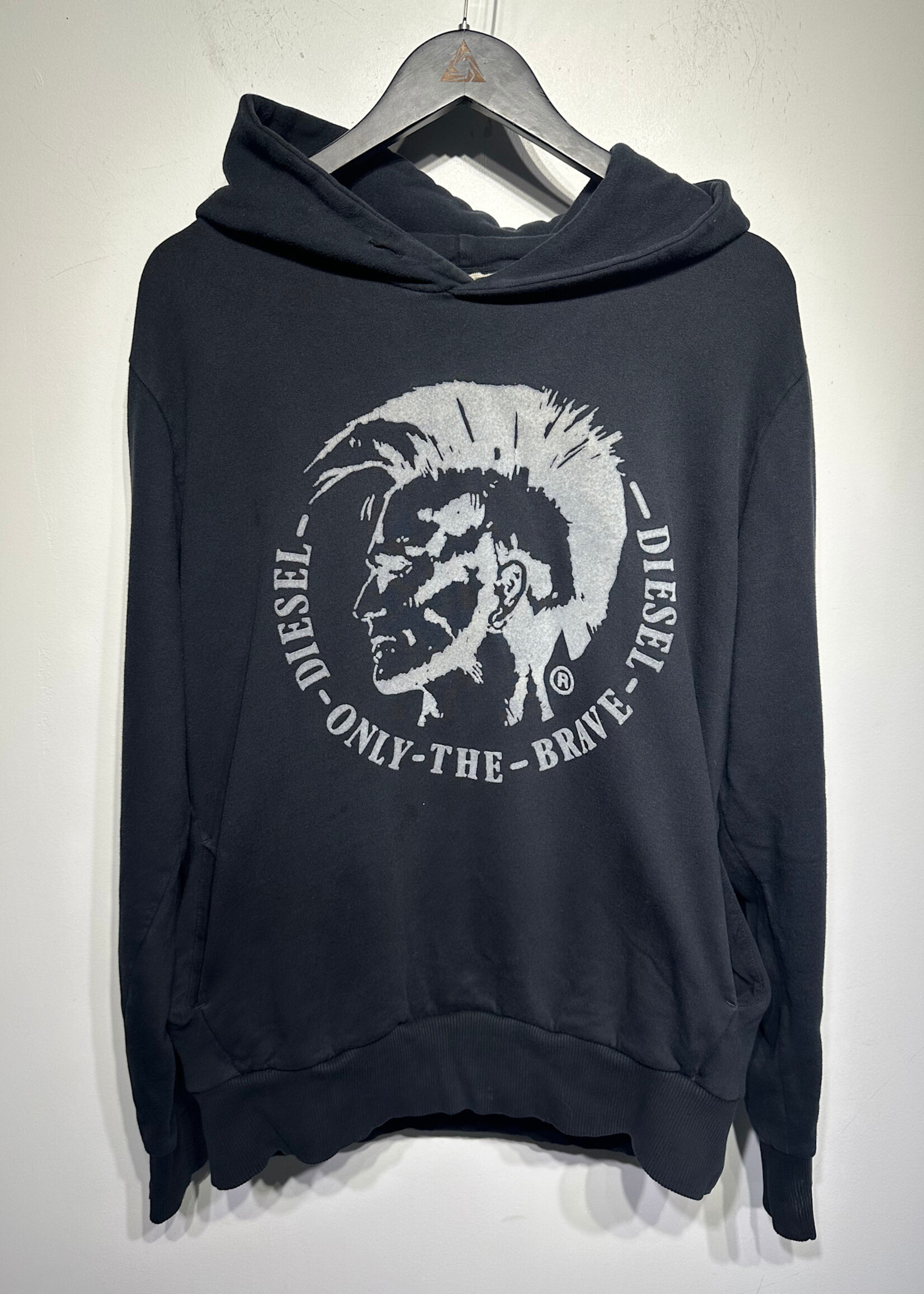Diesel Only The Brave Black Hoodie L