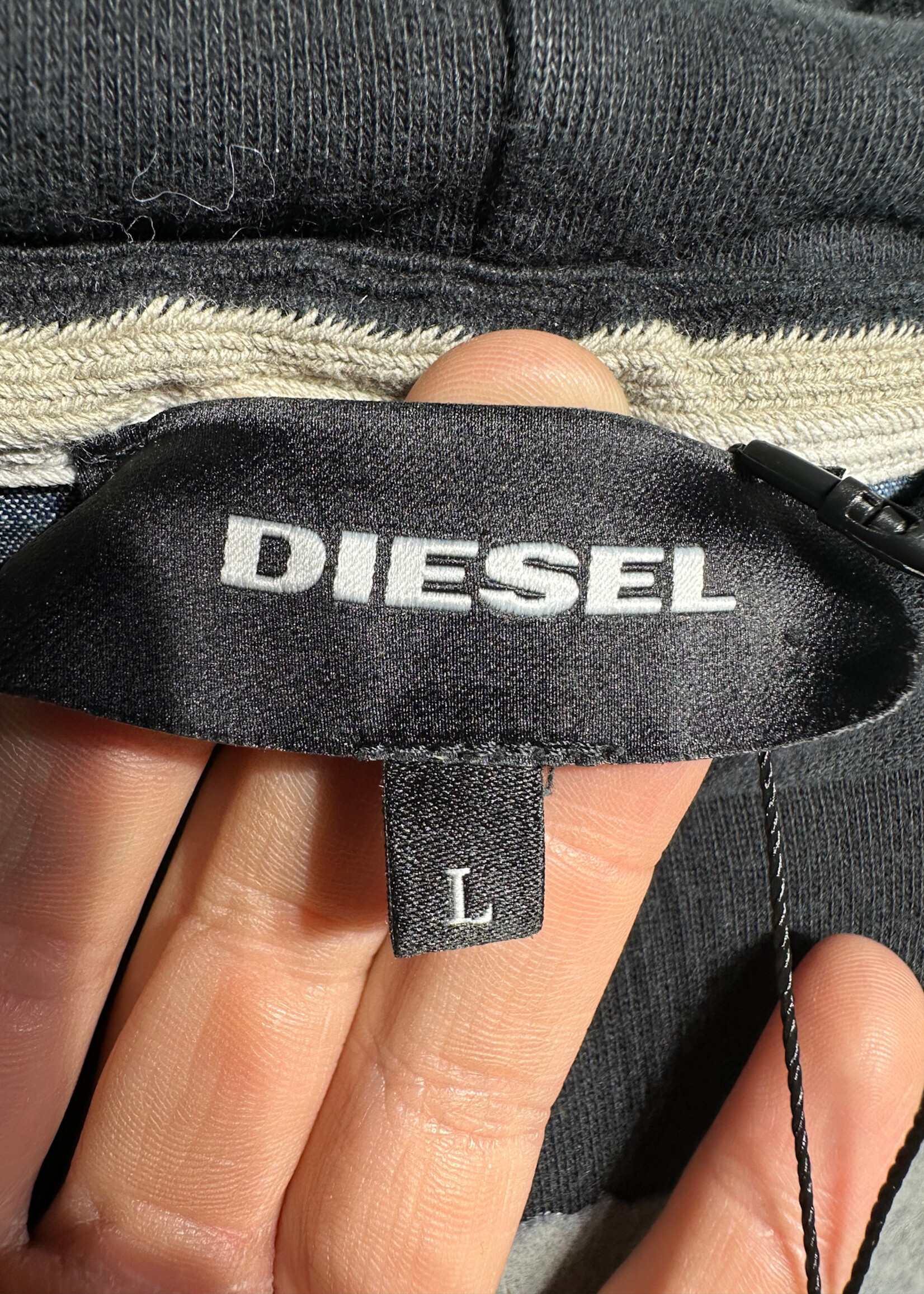 Diesel Only The Brave Black Hoodie L