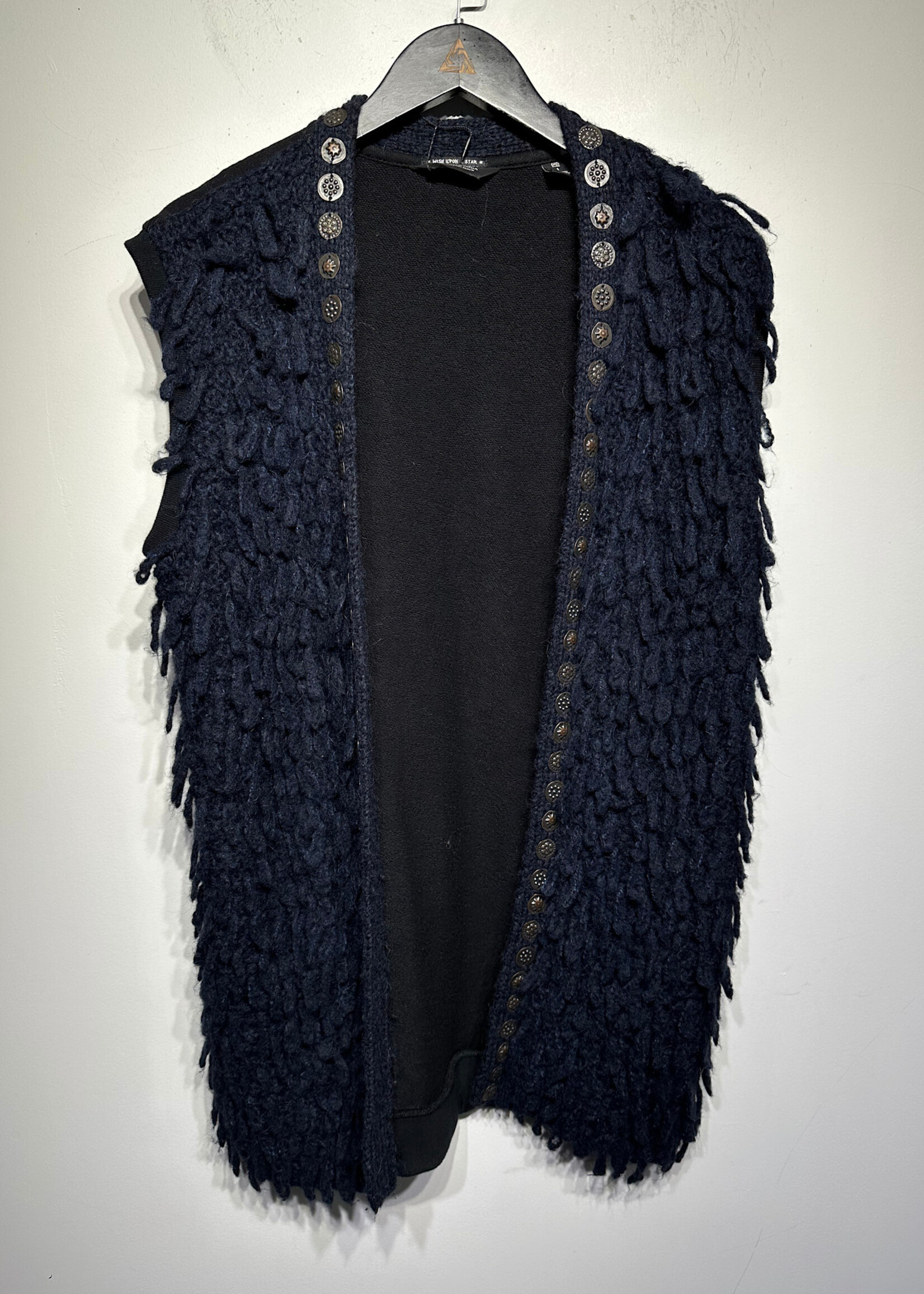 Scotch & Soda Blue Finge Vest OS