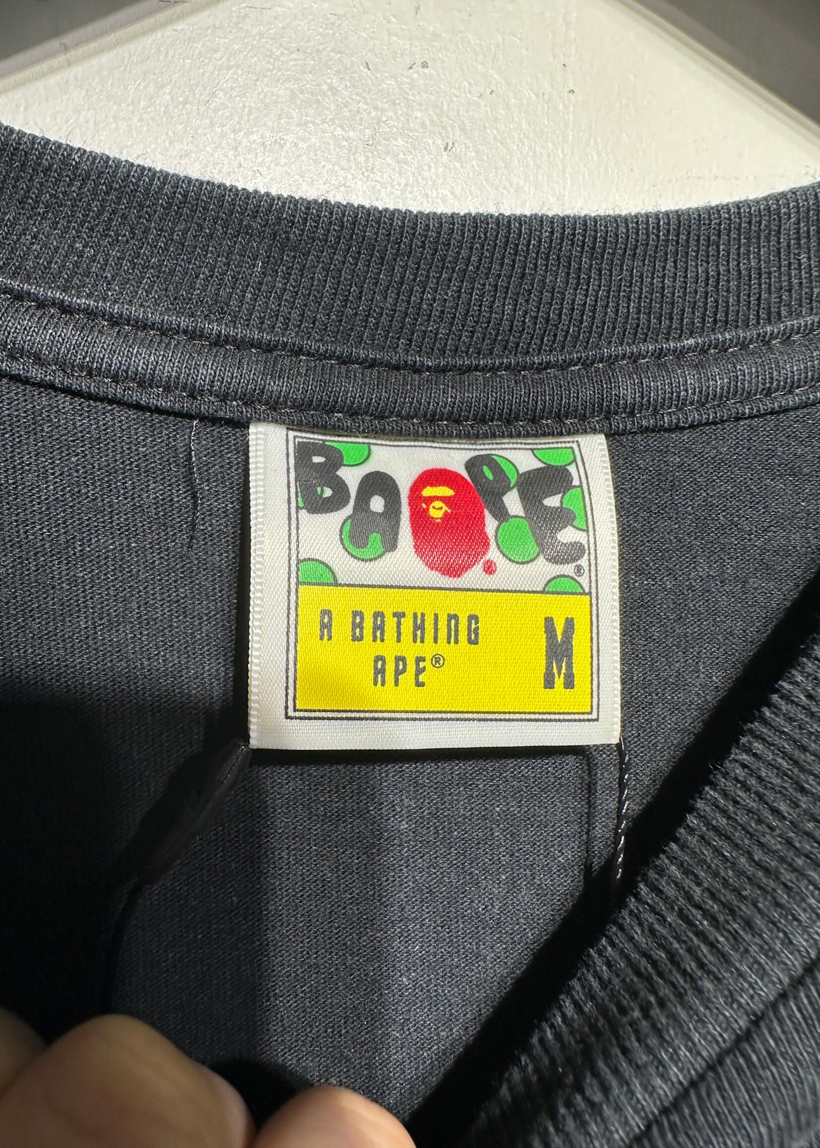 Bape Black World Gone Mad Back Graphic Tee M