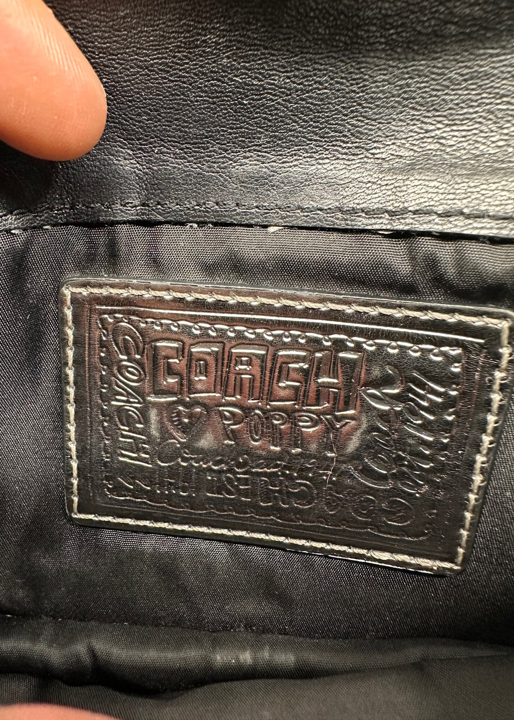 Coach Black Tonal Monogram Wallet Os