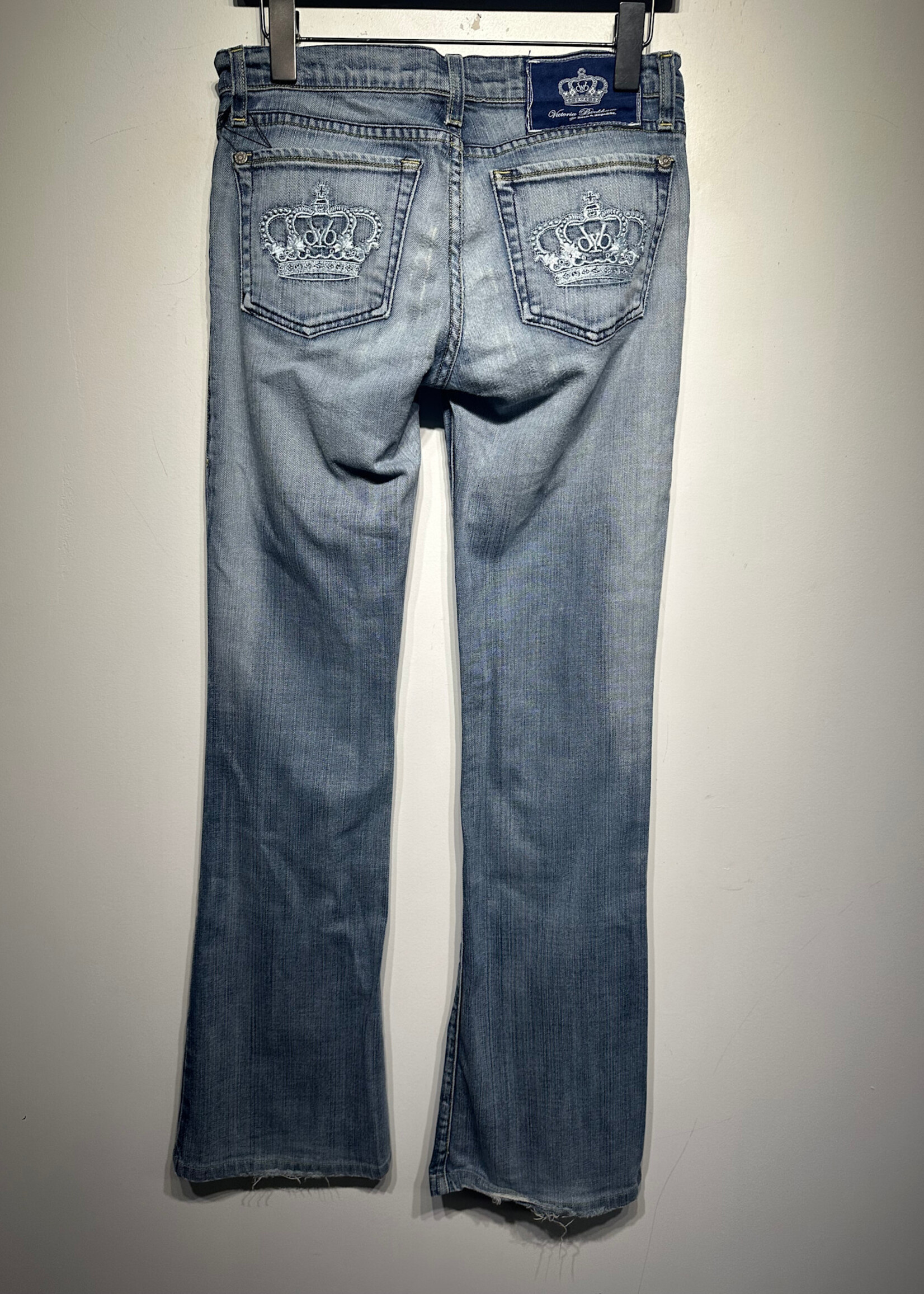 Victoria Beckham Crown Pocket Flare Denim Fem 27"