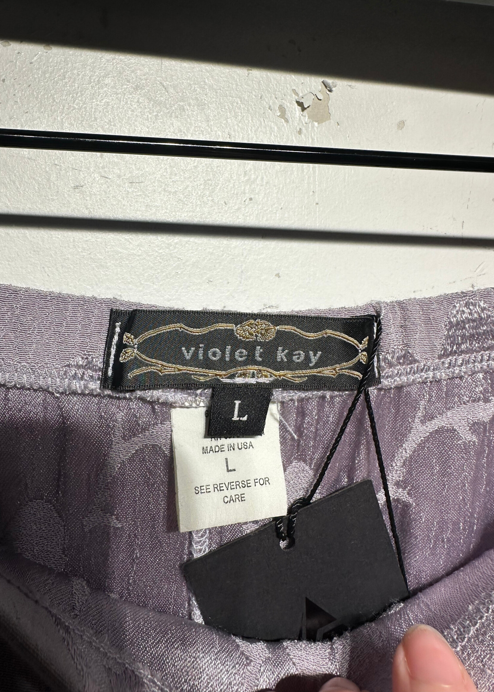 VIOLET KAY LILAC FLORAL MAXI SKIRT 32