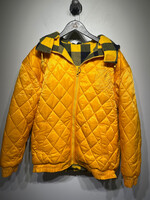 YOD YELLOW/BLUE PLAID PUFFER JACKET XXL