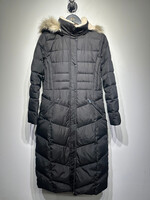 Ralph Lauren Black Puffer Trench Coat Fem XS