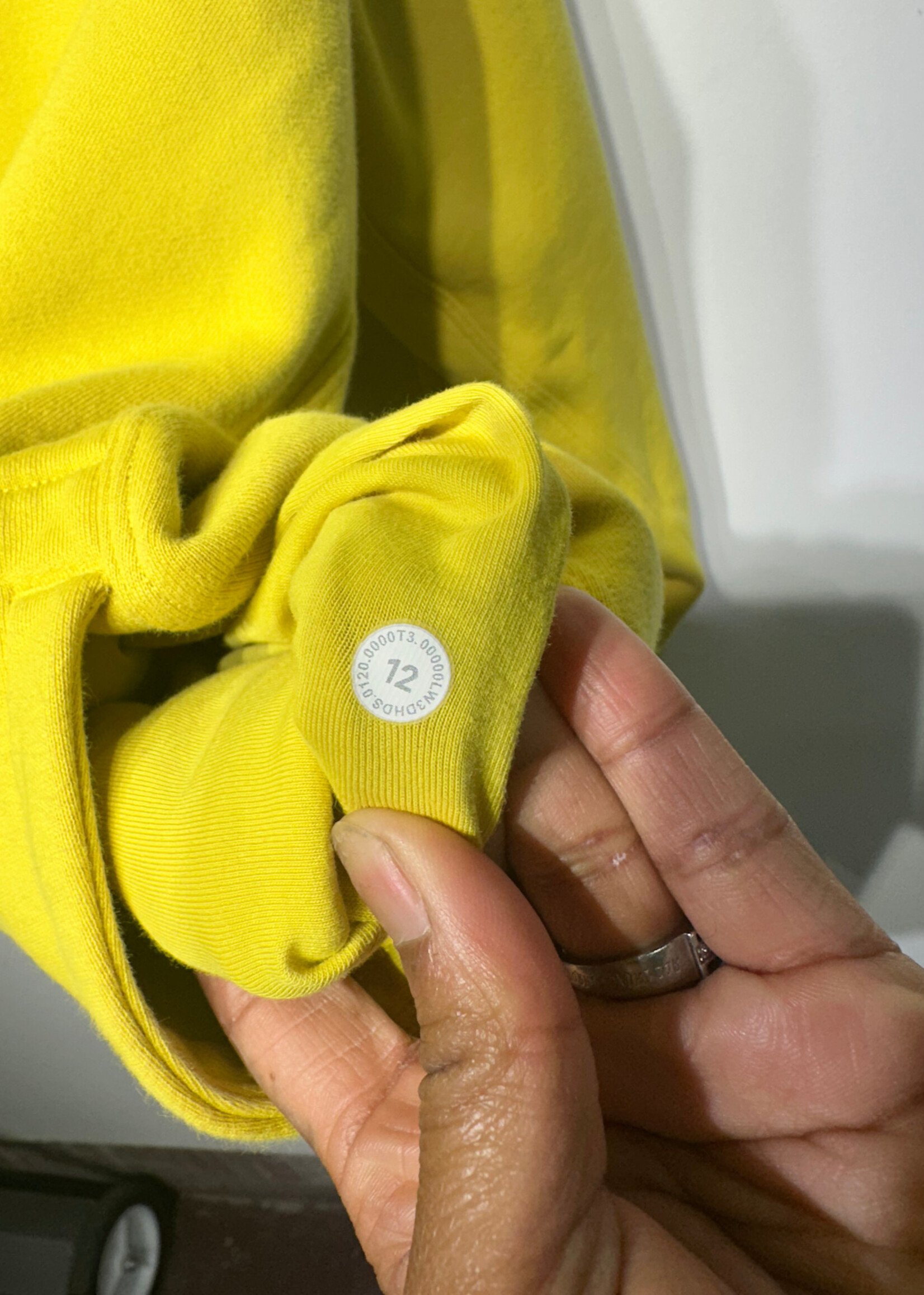 LULU YELLOW OVERSIZED HOODIE MASC L