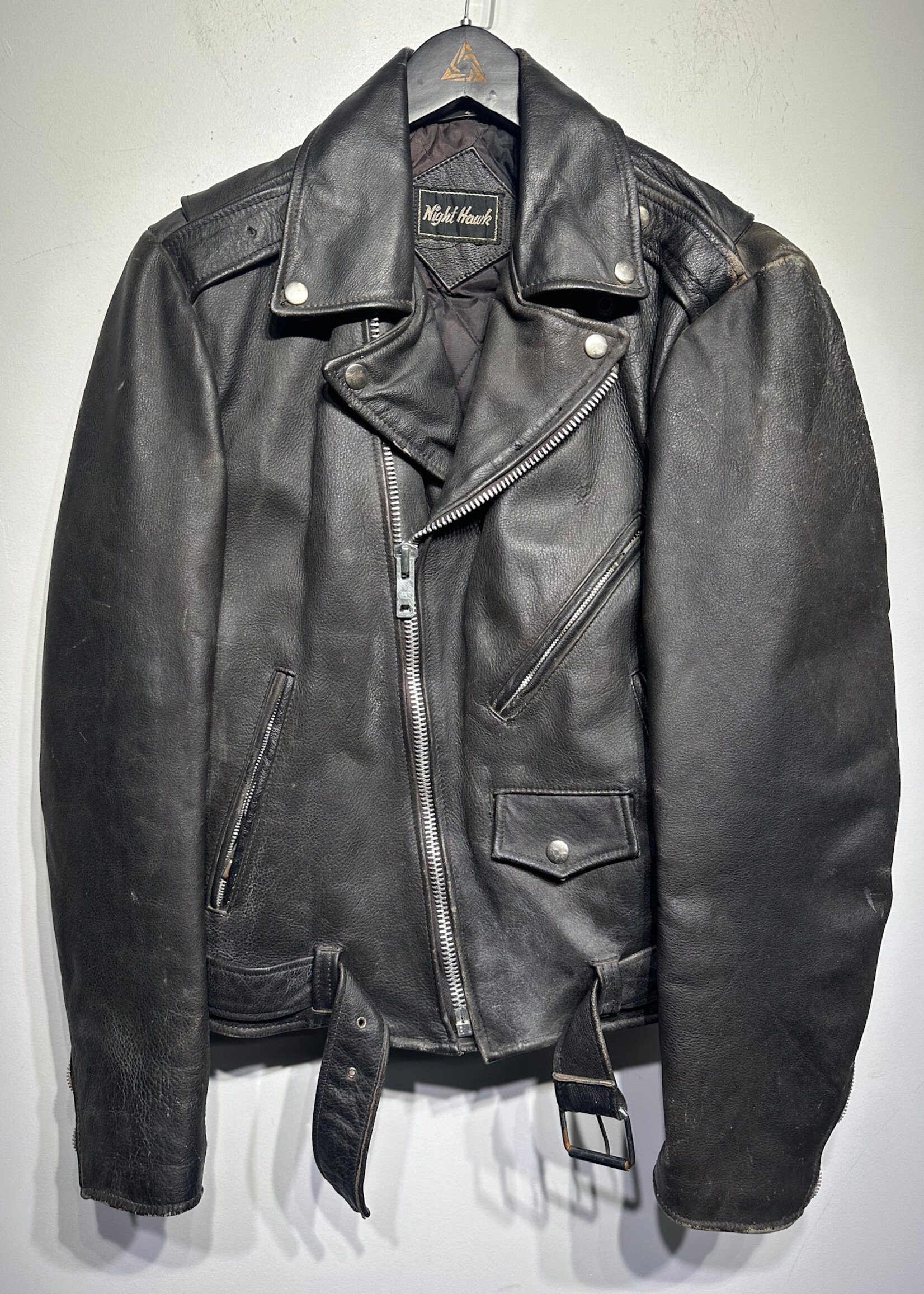 Nighthawk Vintage Biker Jacket Masc M AS IS