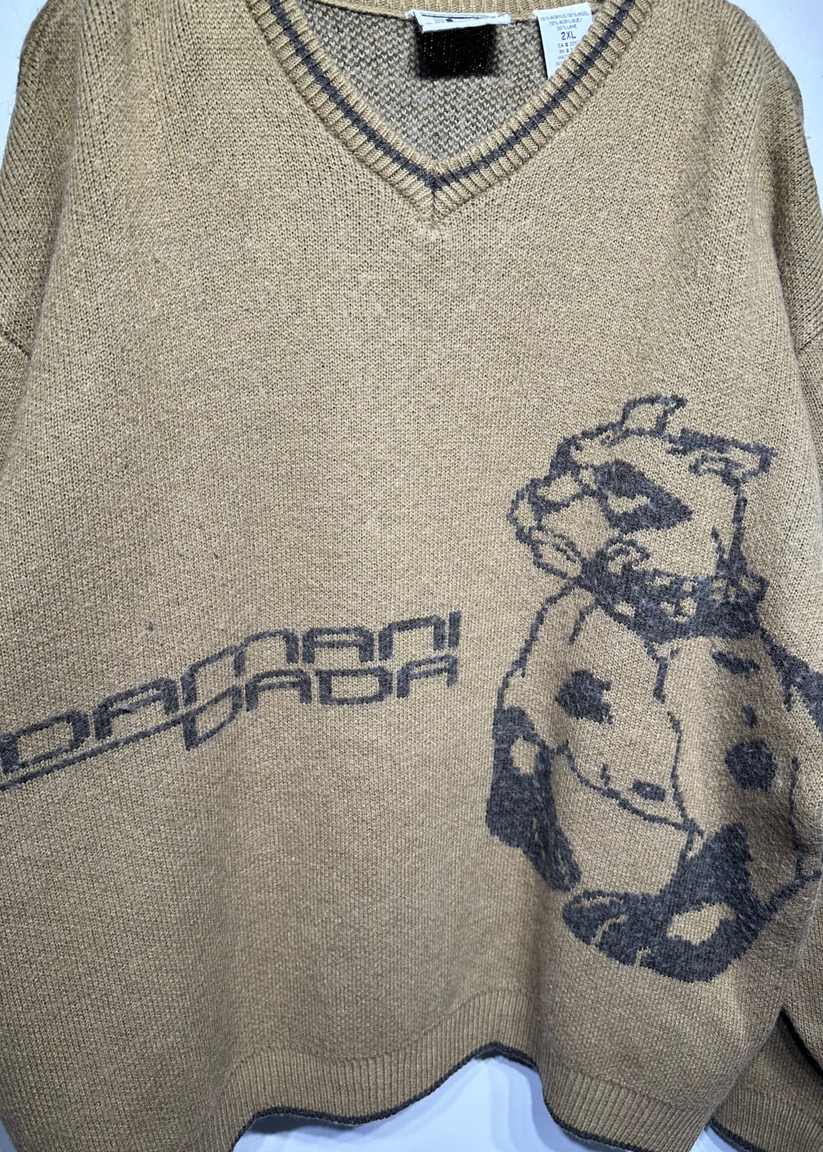 Damani Dada Tan Knit Sweater XXL