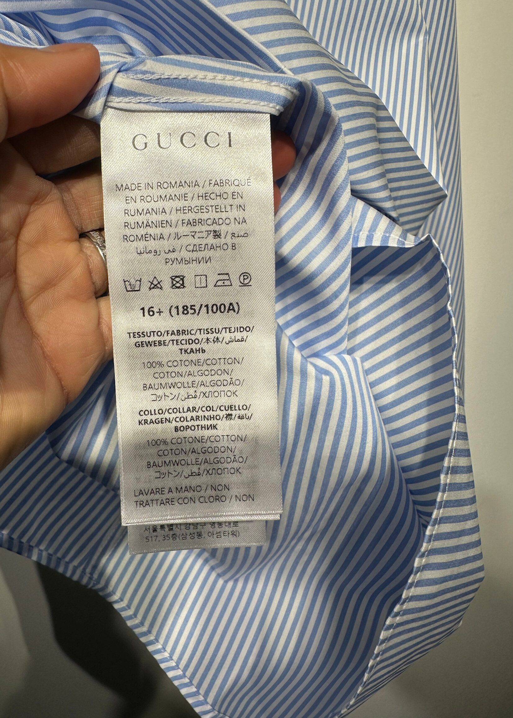 NWT Gucci Uniform Pinstripe BU L 2