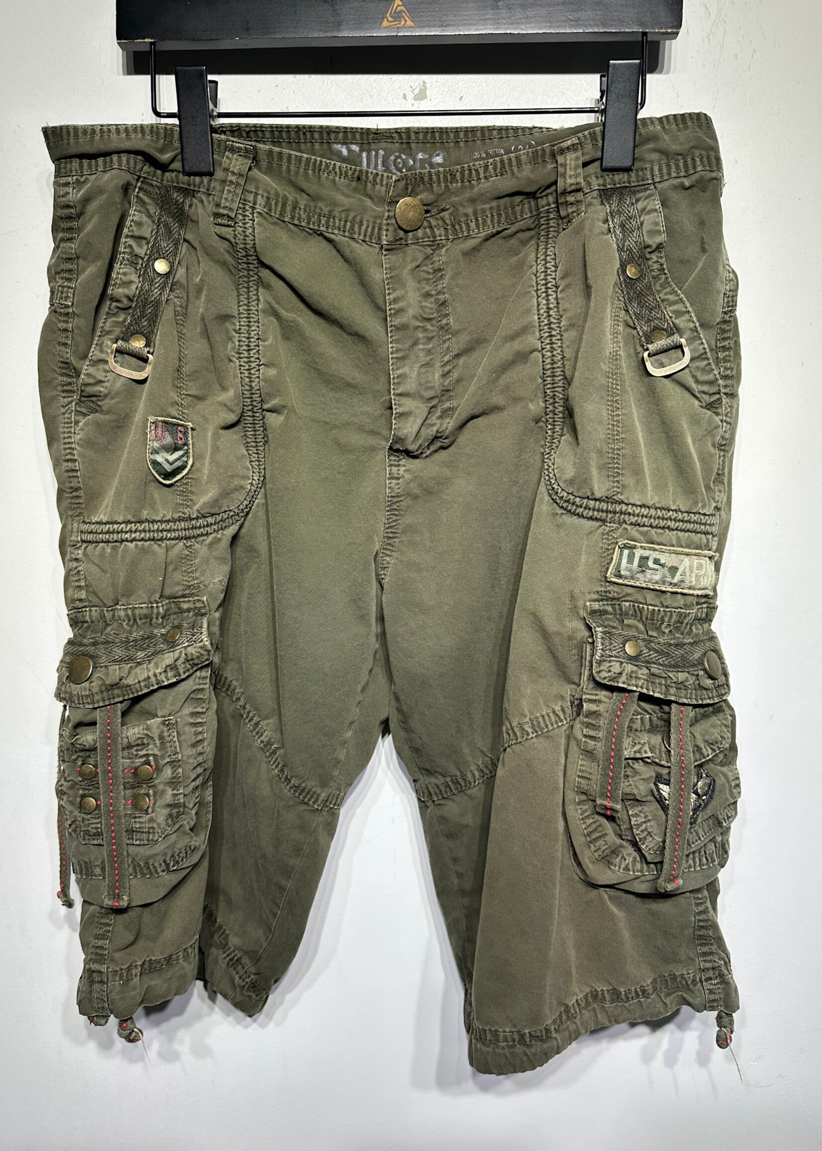Twice Y2K Green Cargo Shorts Masc 34