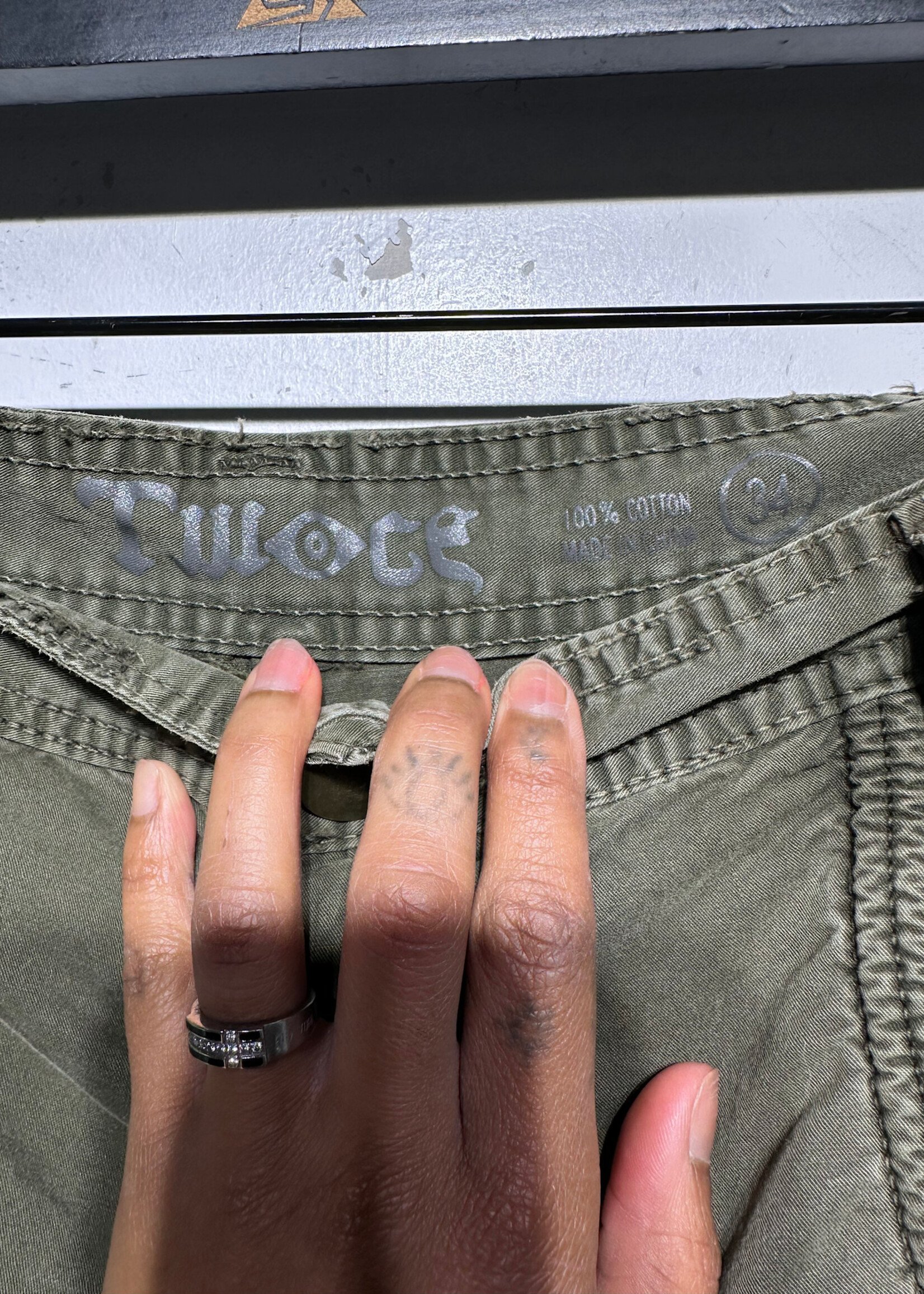 Twice Y2K Green Cargo Shorts Masc 34