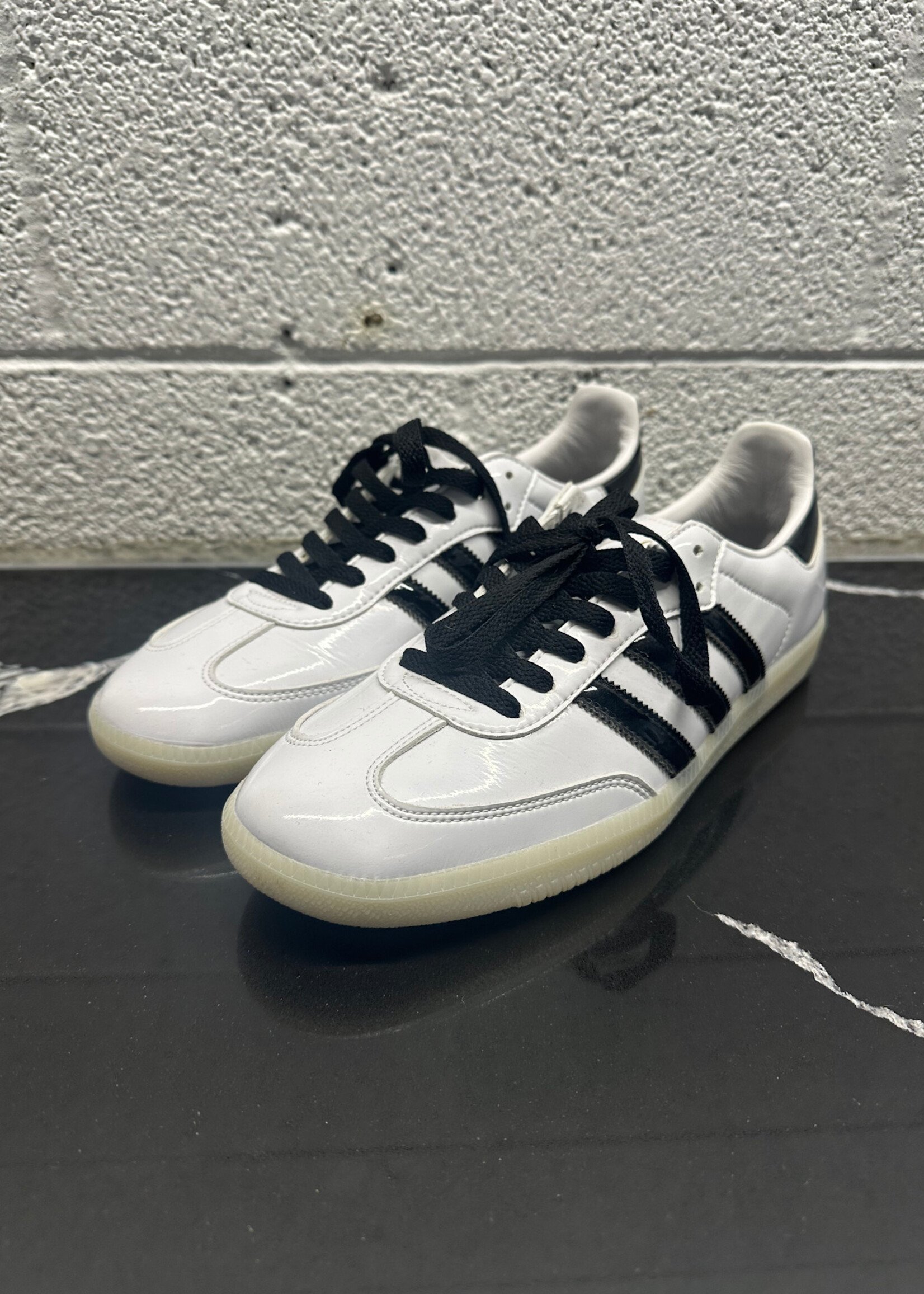 Jason Dill Adidas Samba Patent White Masc 10