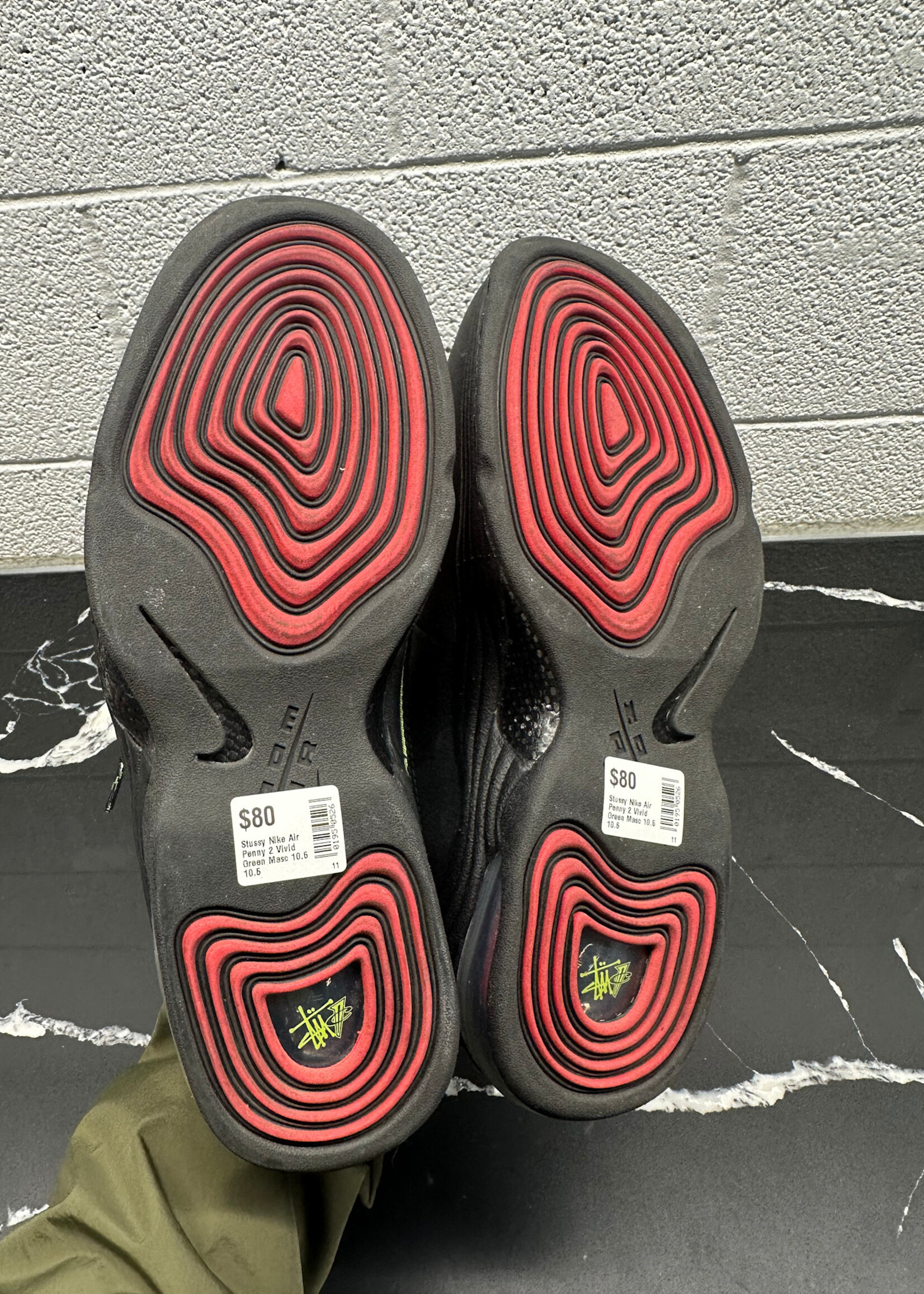 Stussy Nike Air Penny 2 Vivid Green Masc 10.5