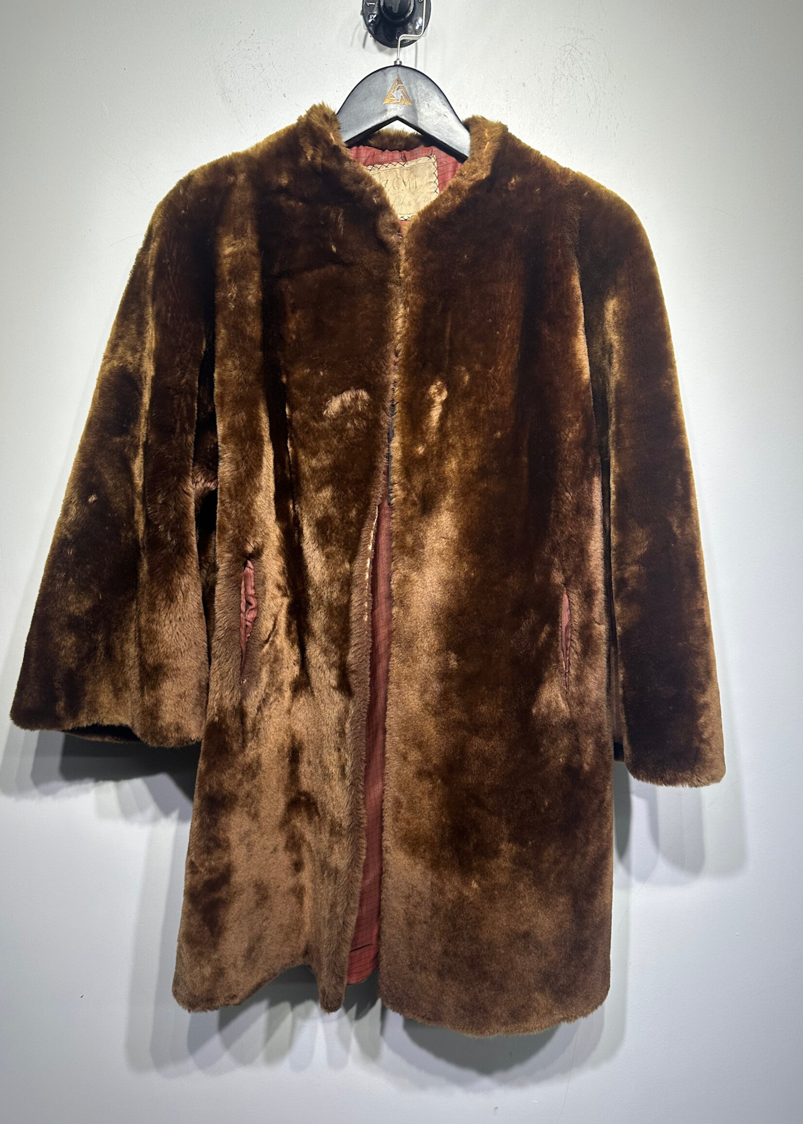 ZCMI Vintage Faux Fur Coat Fem S/M