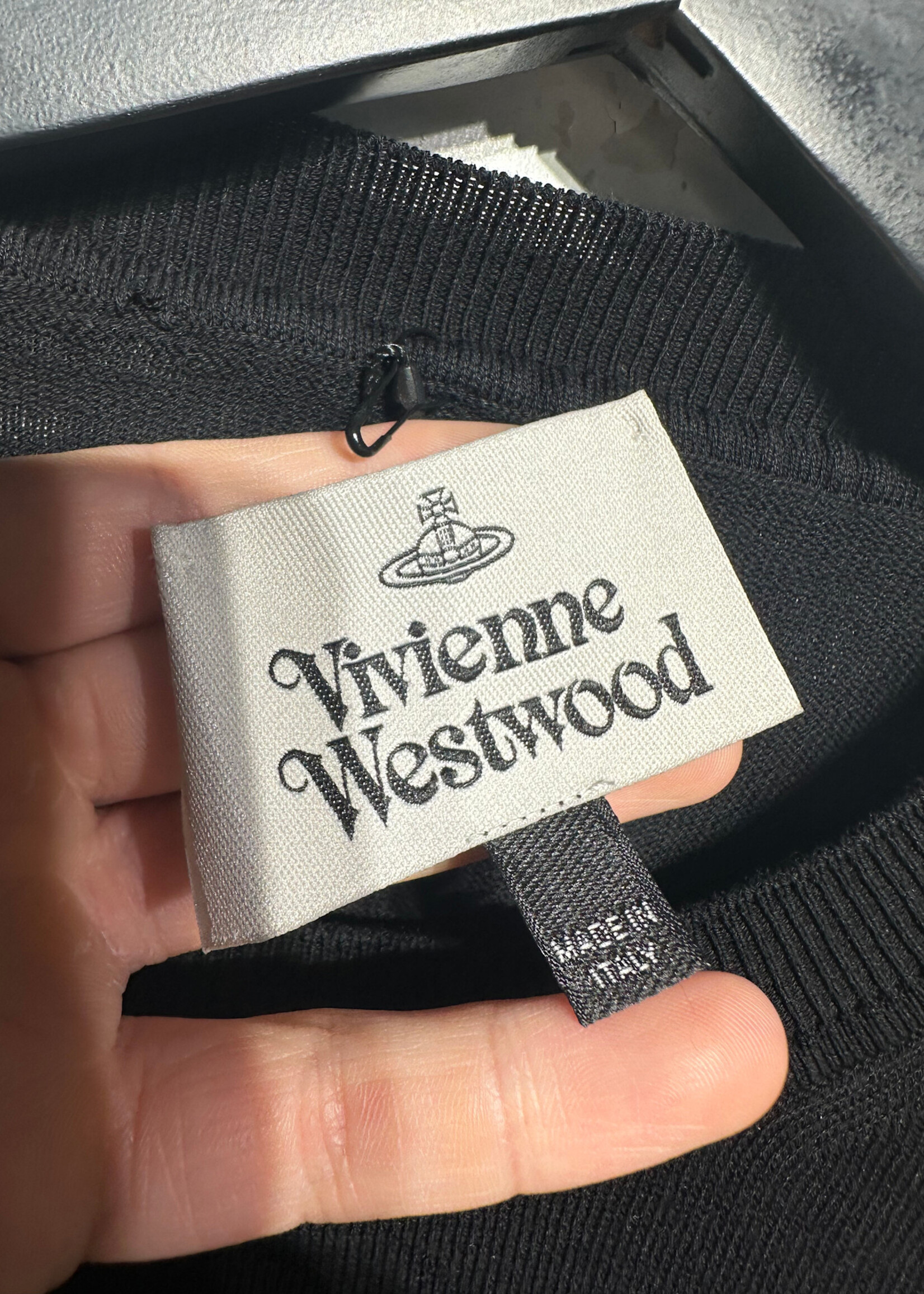 Vivienne Westwood Black Logo Sweater XL AS IS
