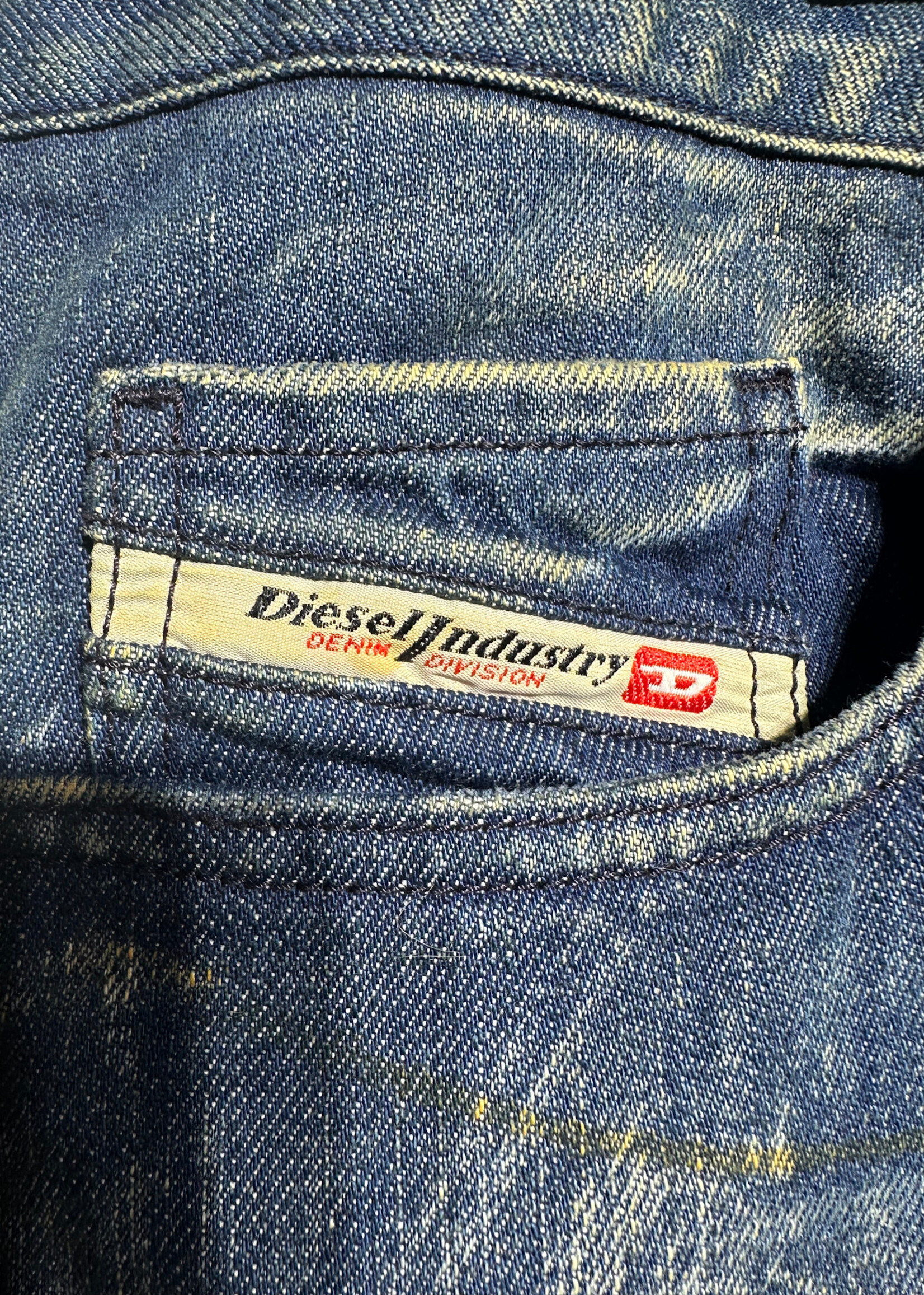 NWT Diesel Riohma Yellow Wash Jeans Masc 36