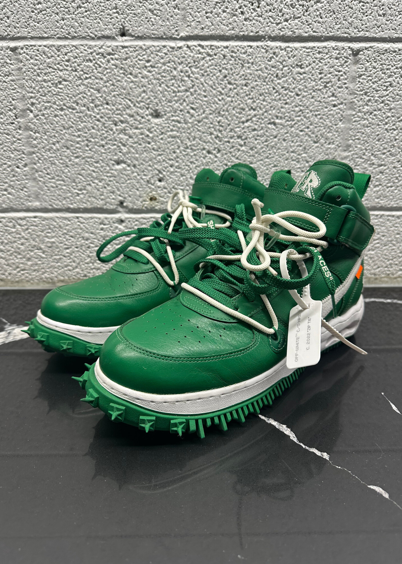 OFF WHITE X NIKE MID SP VARSITY PINE GREEN 12
