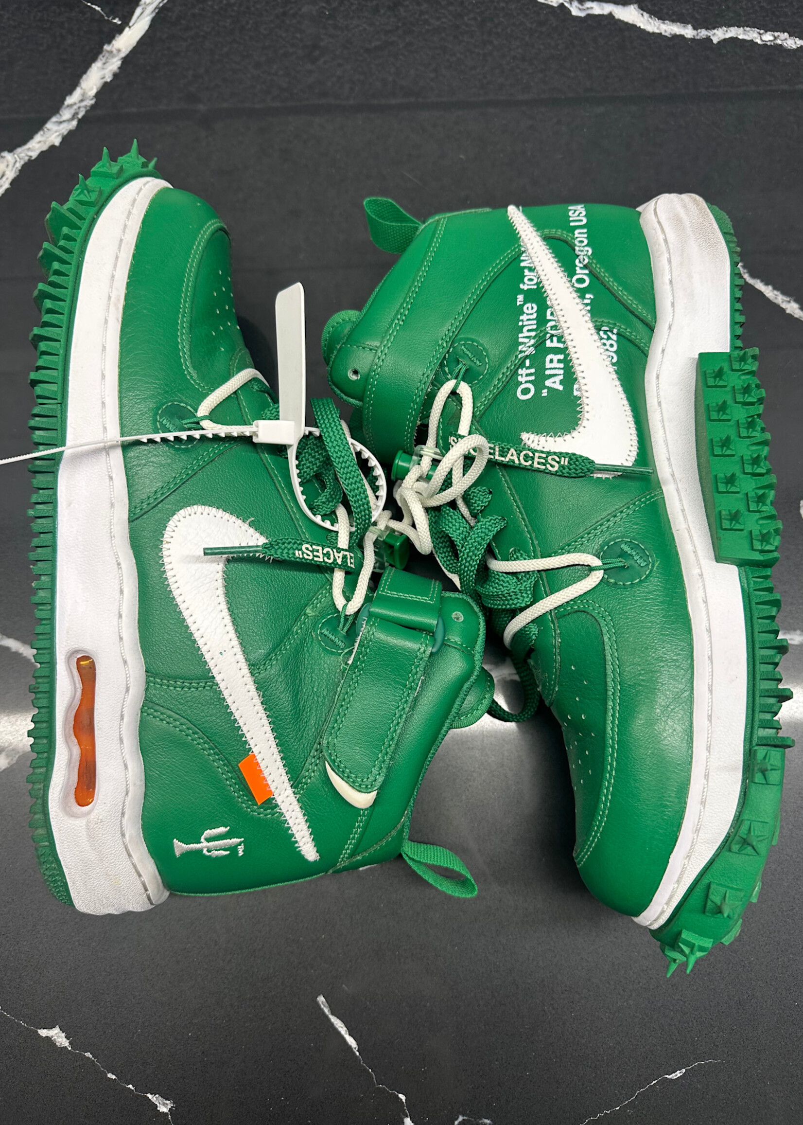 OFF WHITE X NIKE MID SP VARSITY PINE GREEN 12