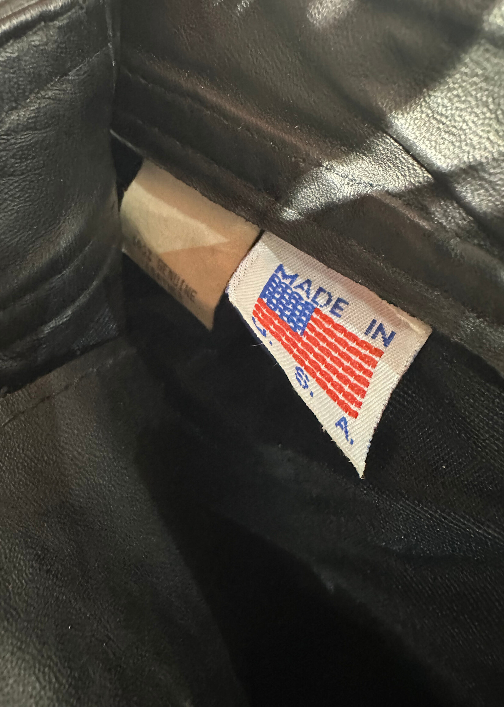 Made In USA Black Leather Skinnies 30