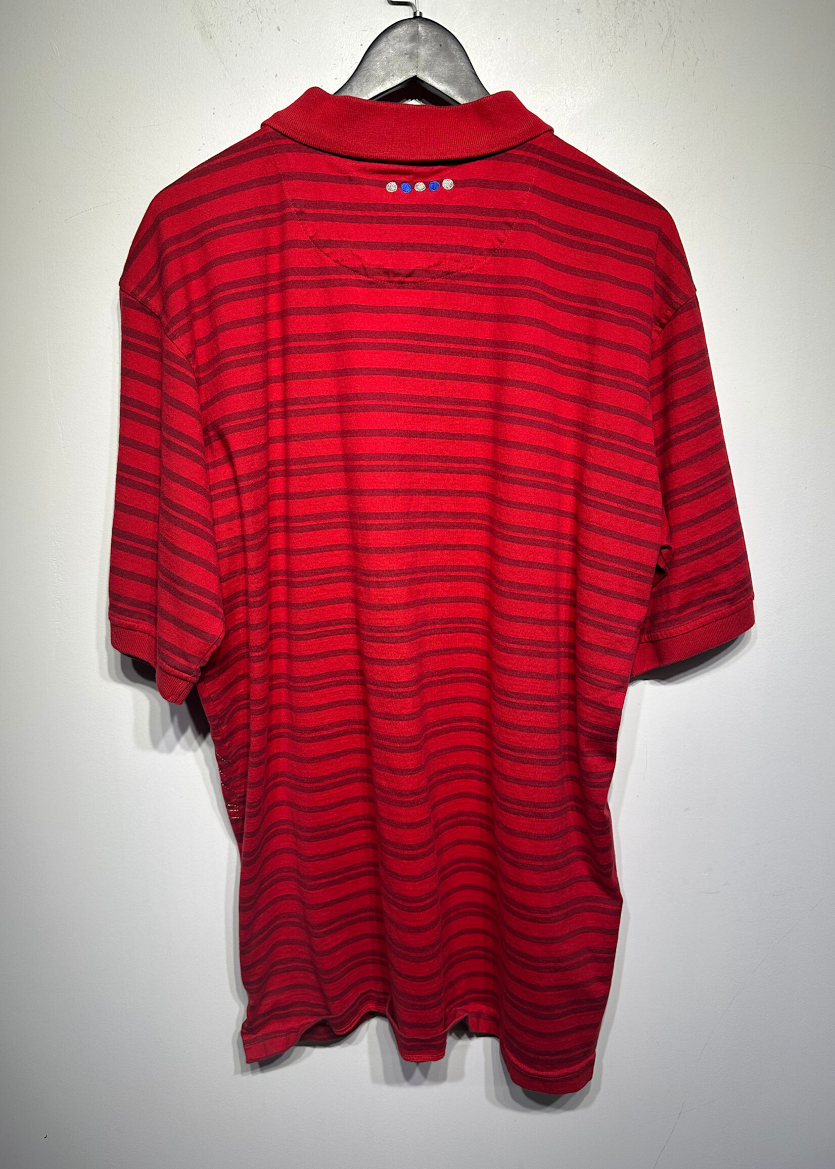 Coogi 90s Red Embroidered Polo XXL