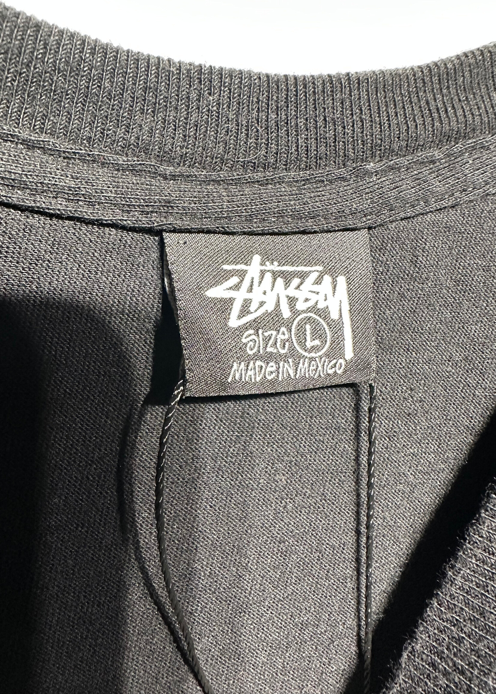 Stussy Black Pink S Logo Tee L