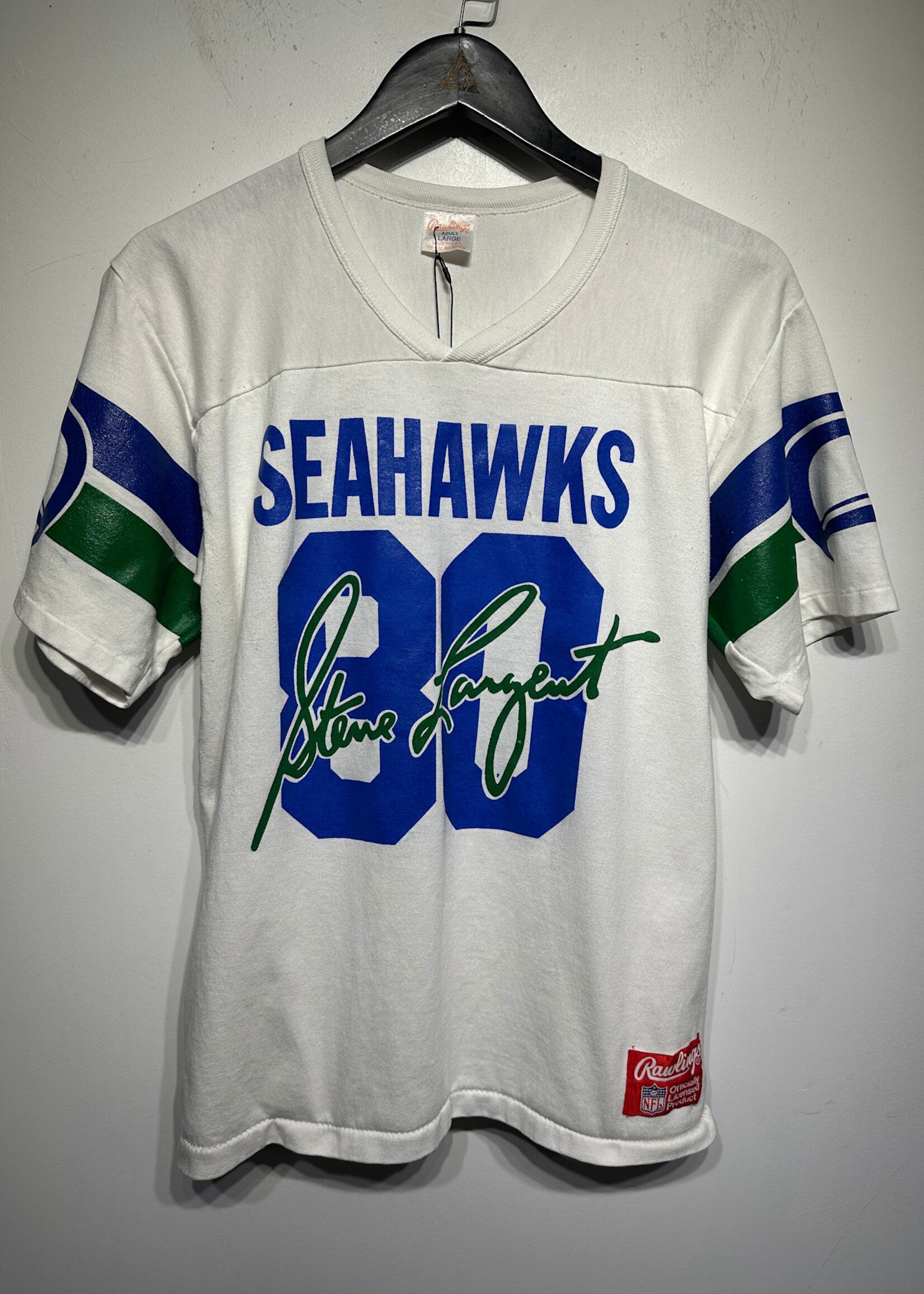 Vintage Seahawks Rawling Jersey Fits Masc M AS IS