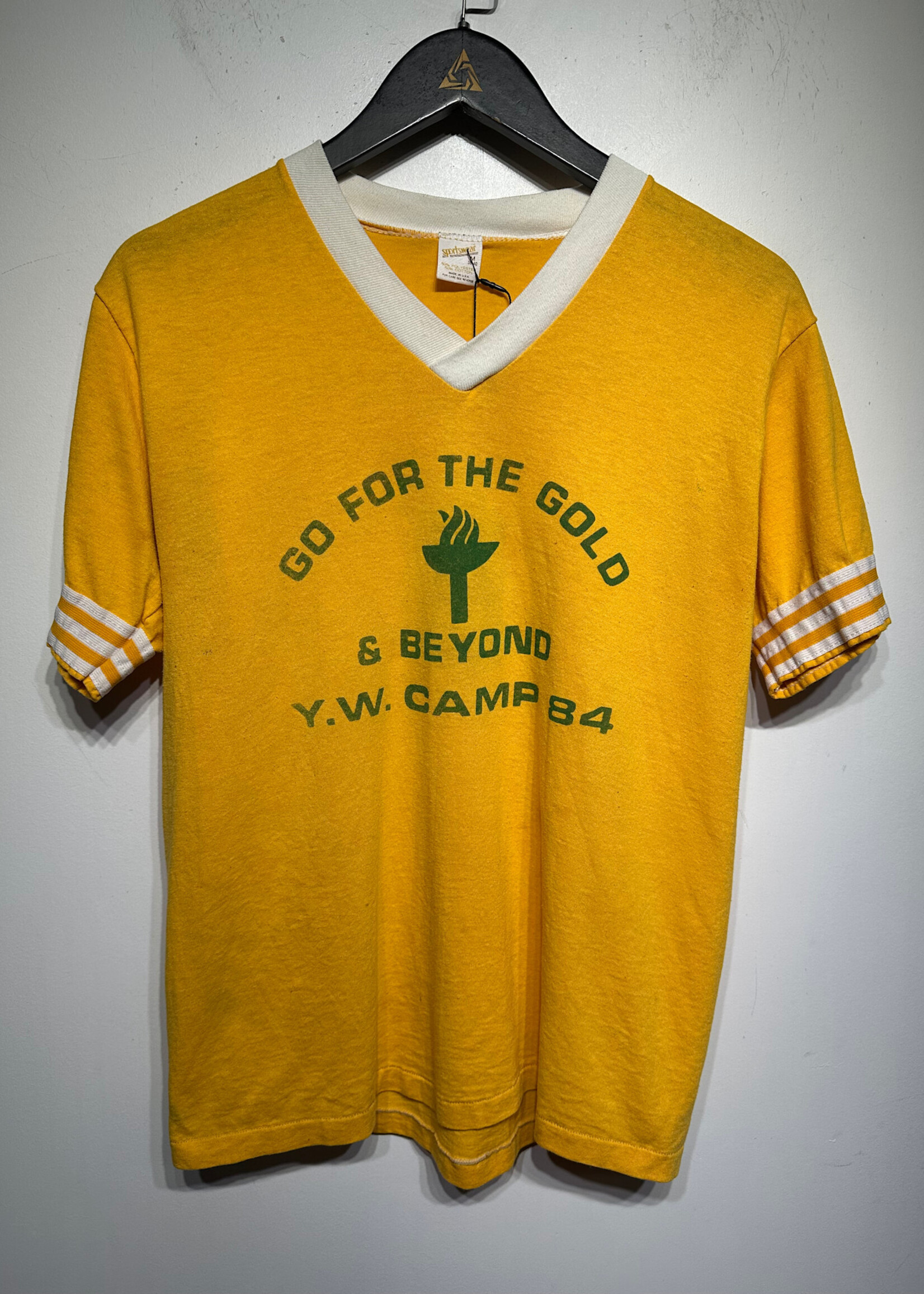 Go For The Gold Vintage Yellow Tee M
