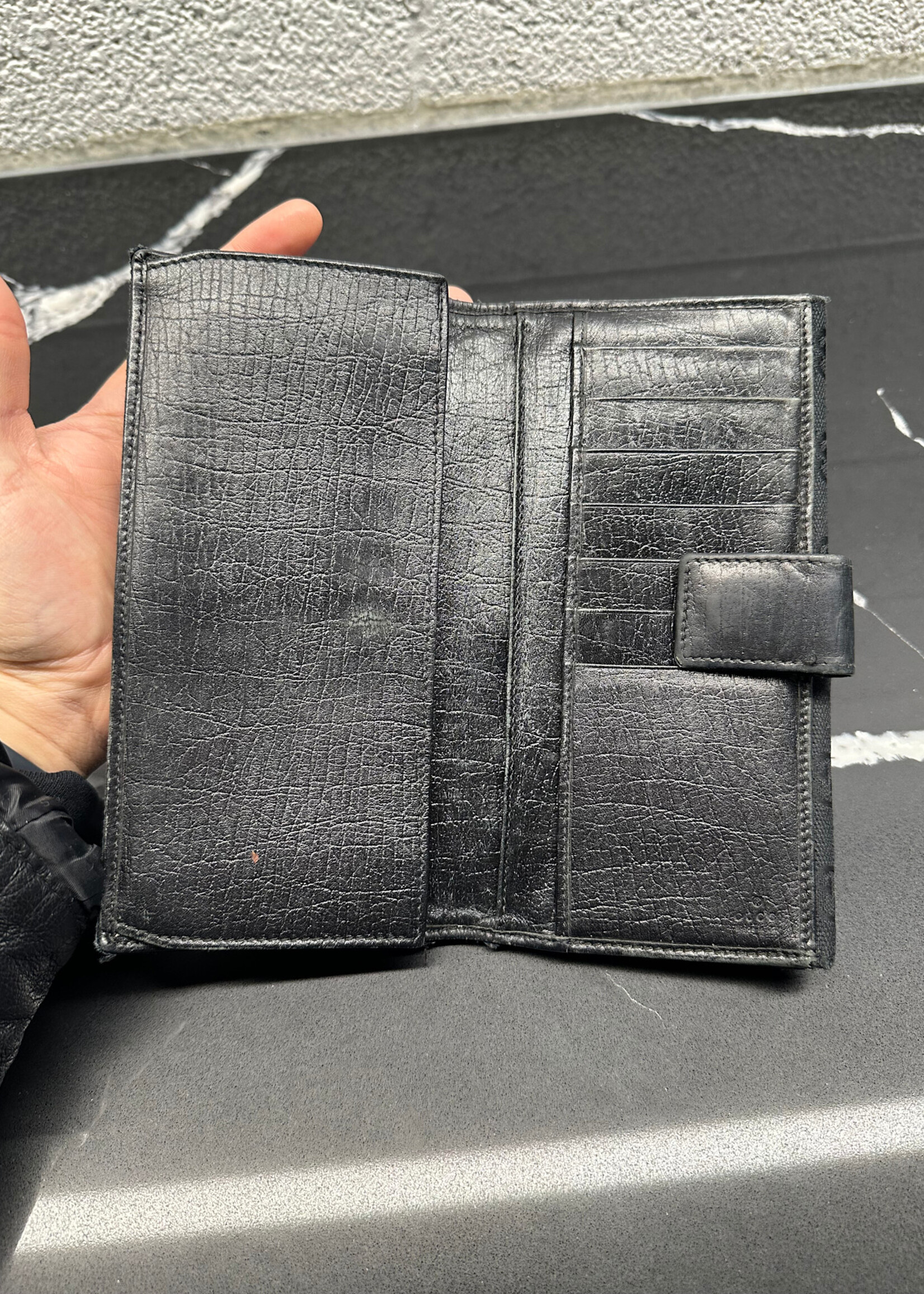 Gucci Y2K Black Horsebit Wallet