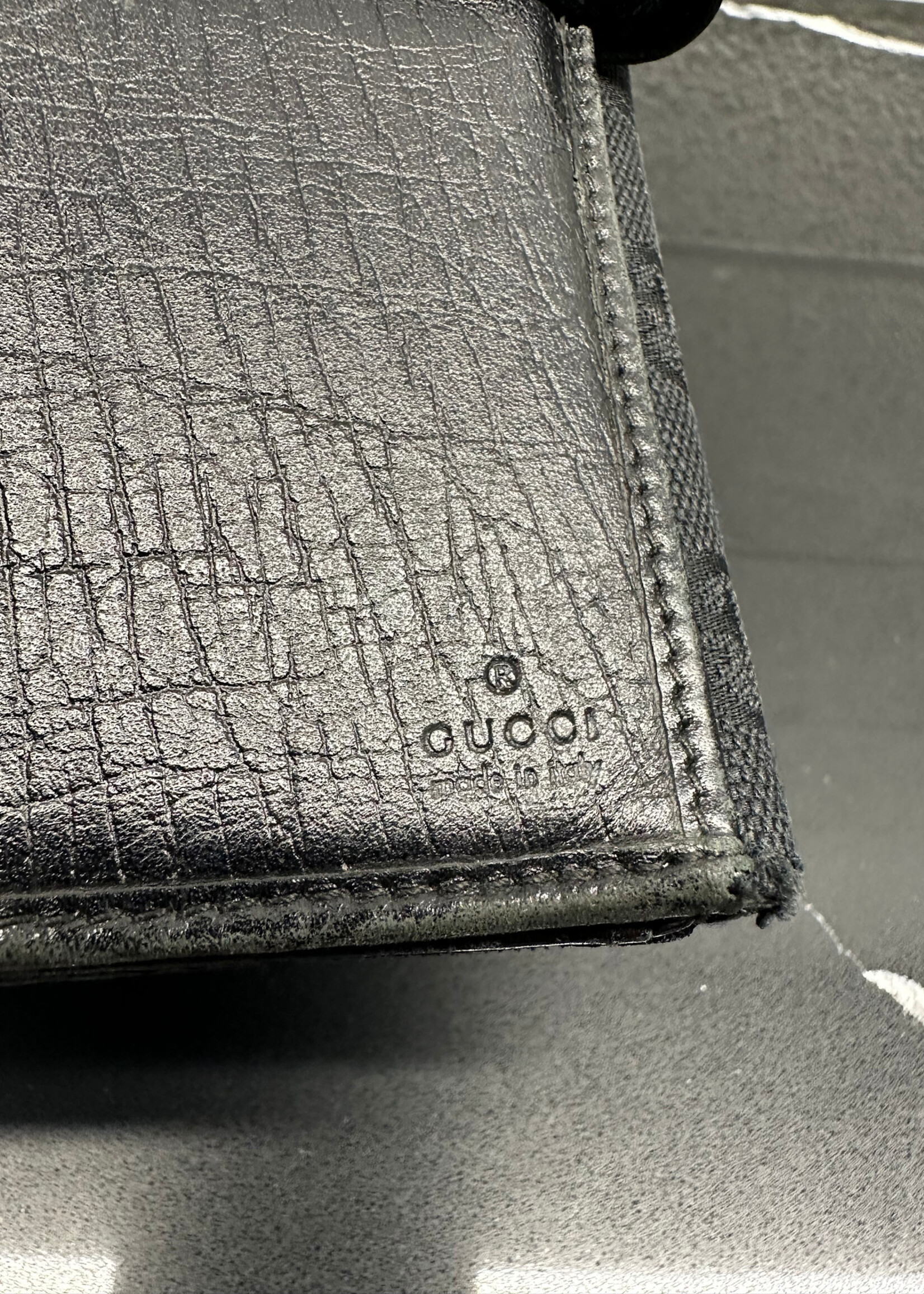 Gucci Y2K Black Horsebit Wallet