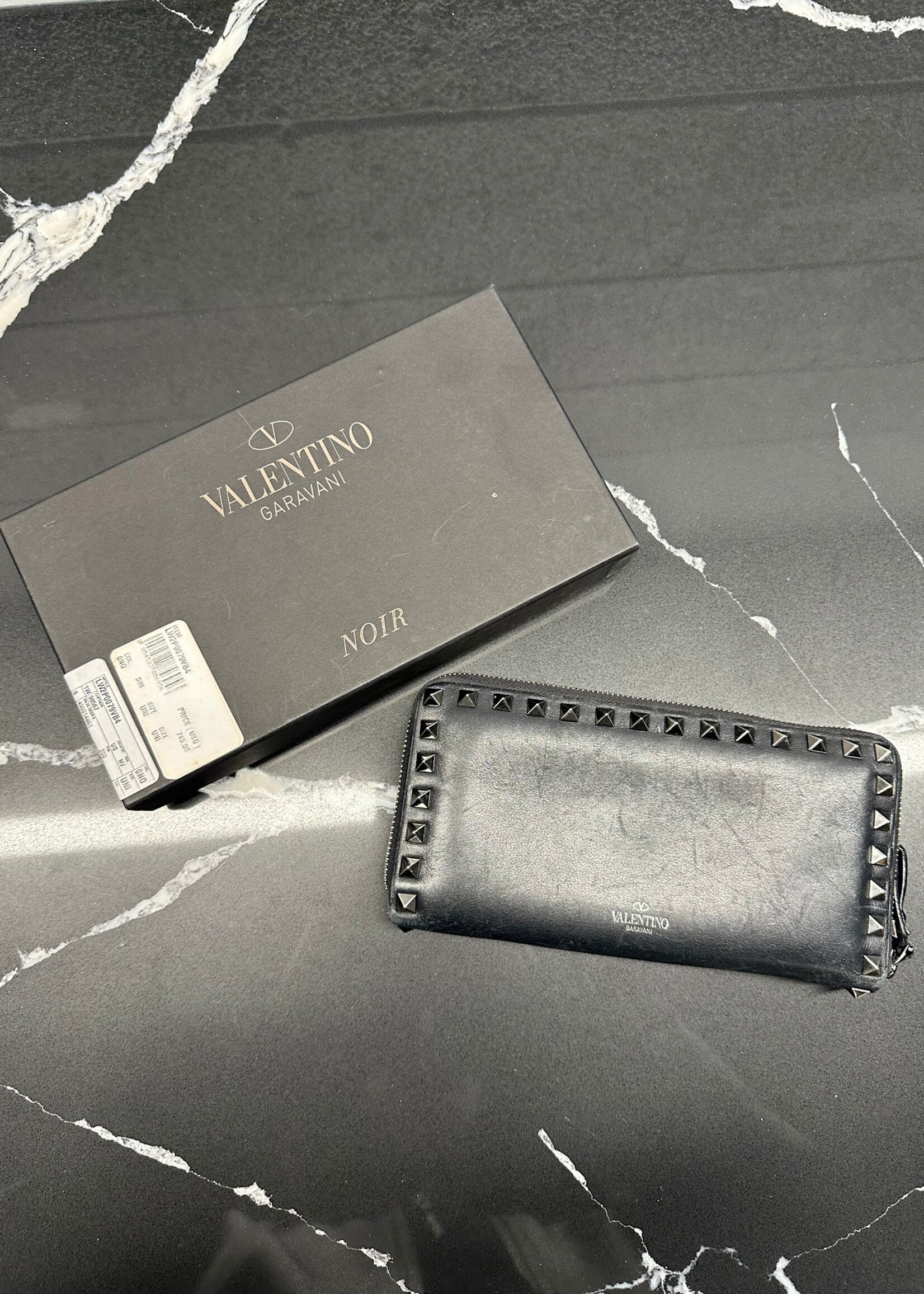 Valentino Rockstud Black Wallet