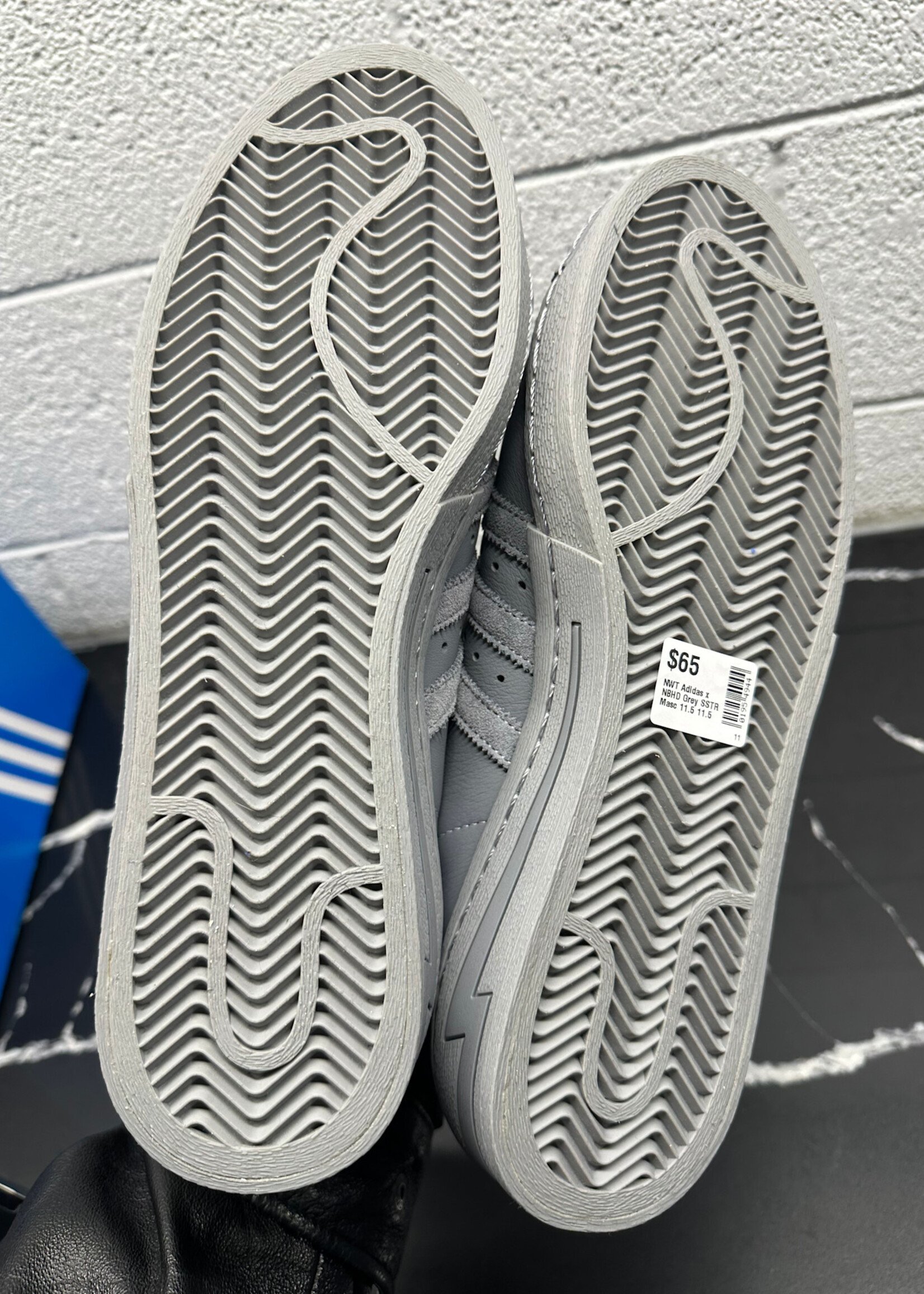 NWT Adidas x NBHD Grey SSTR Masc 11.5