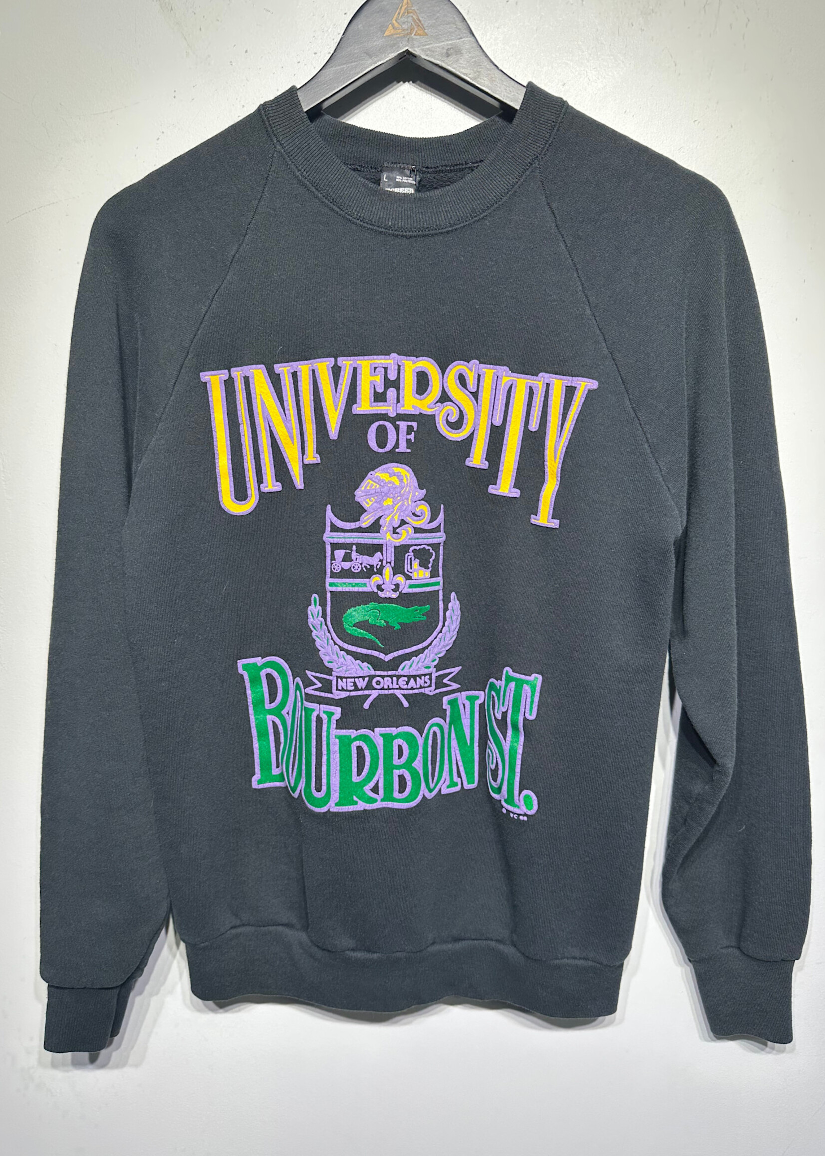 U of Bourbon Street 90s Black Sweater L