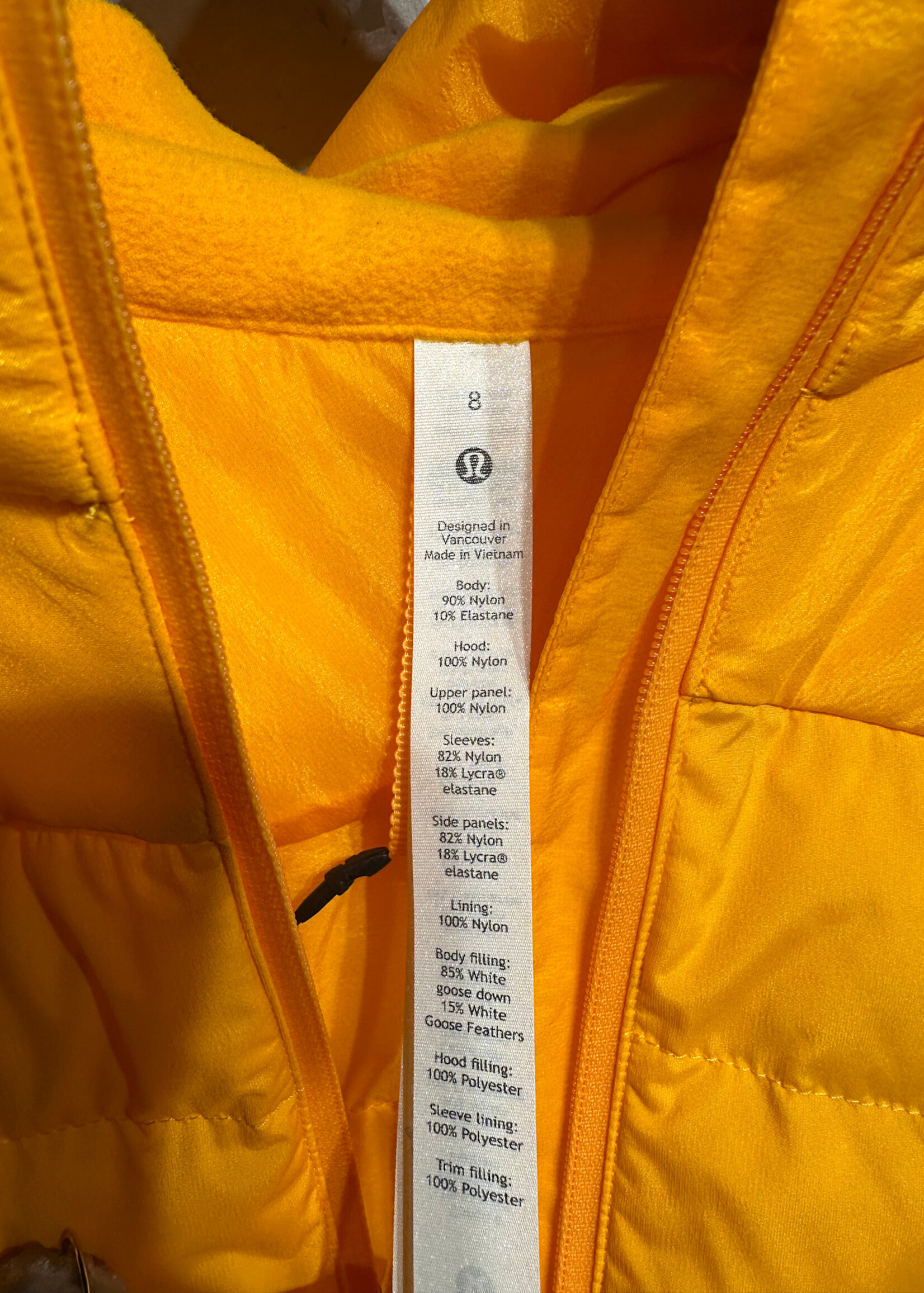 Lululemon Neon Yellow Z/U Jacket 8/M