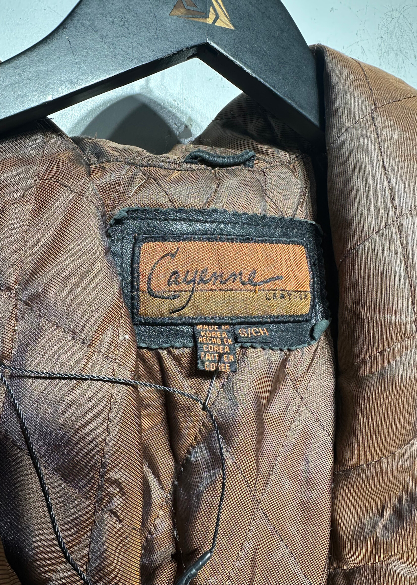 Cayenne Black Hooded Leather Jacket S