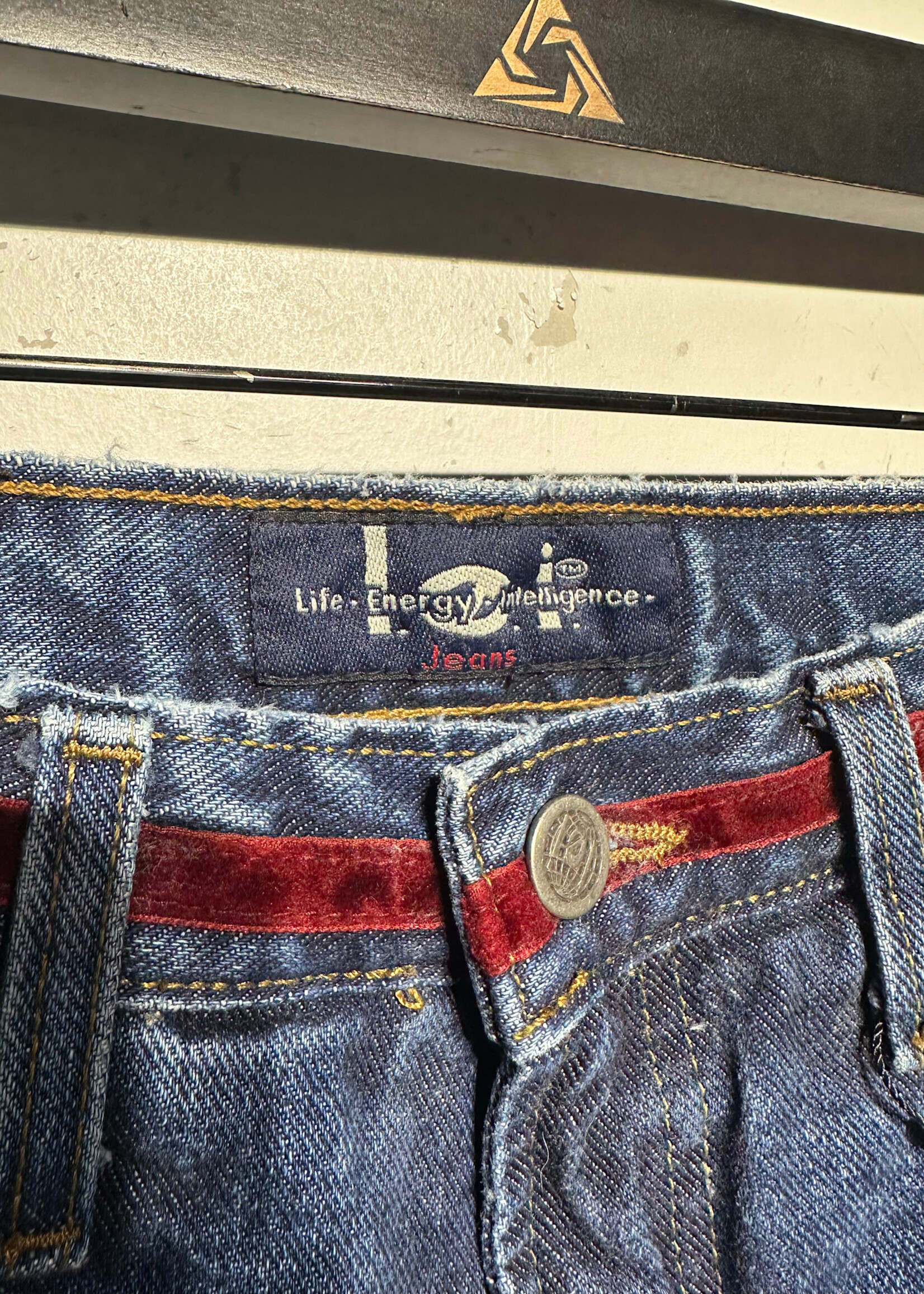 LEI Vintage Embroidered Pocket Jeans 26