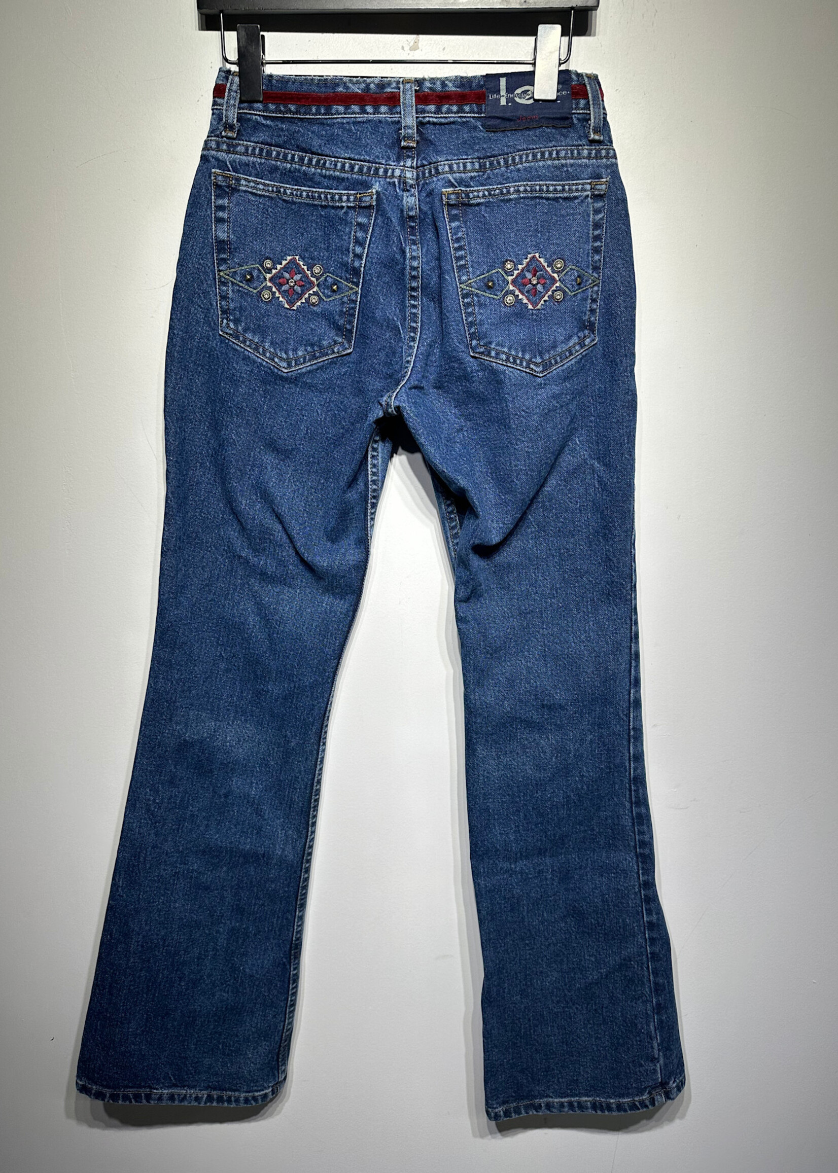 LEI Vintage Embroidered Pocket Jeans 26