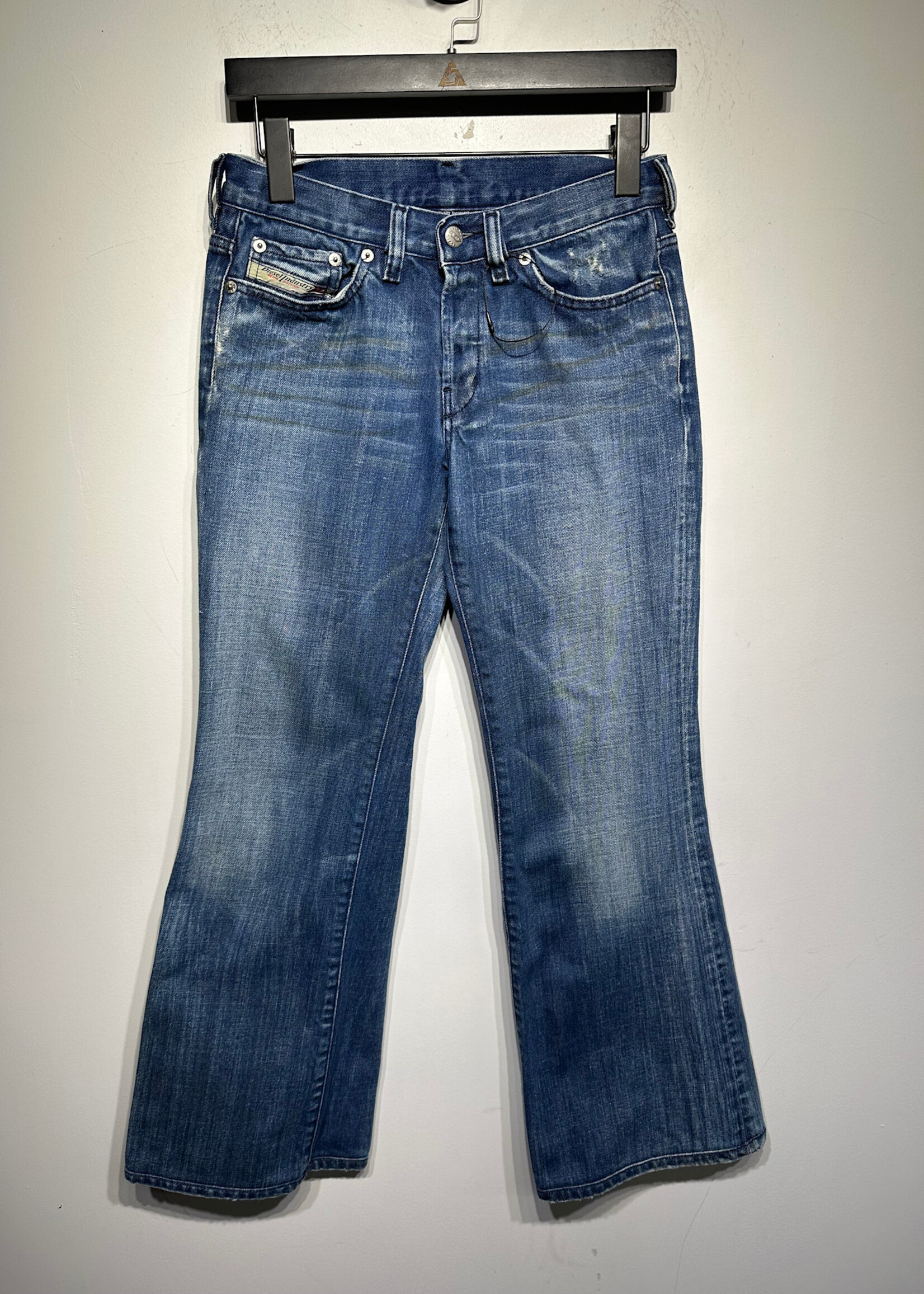 Diesel Orange Stripe Flare Jeans 27