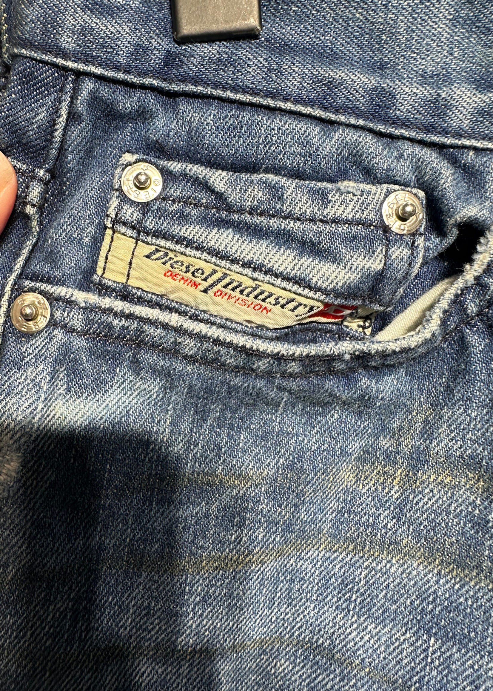 Diesel Orange Stripe Flare Jeans 27